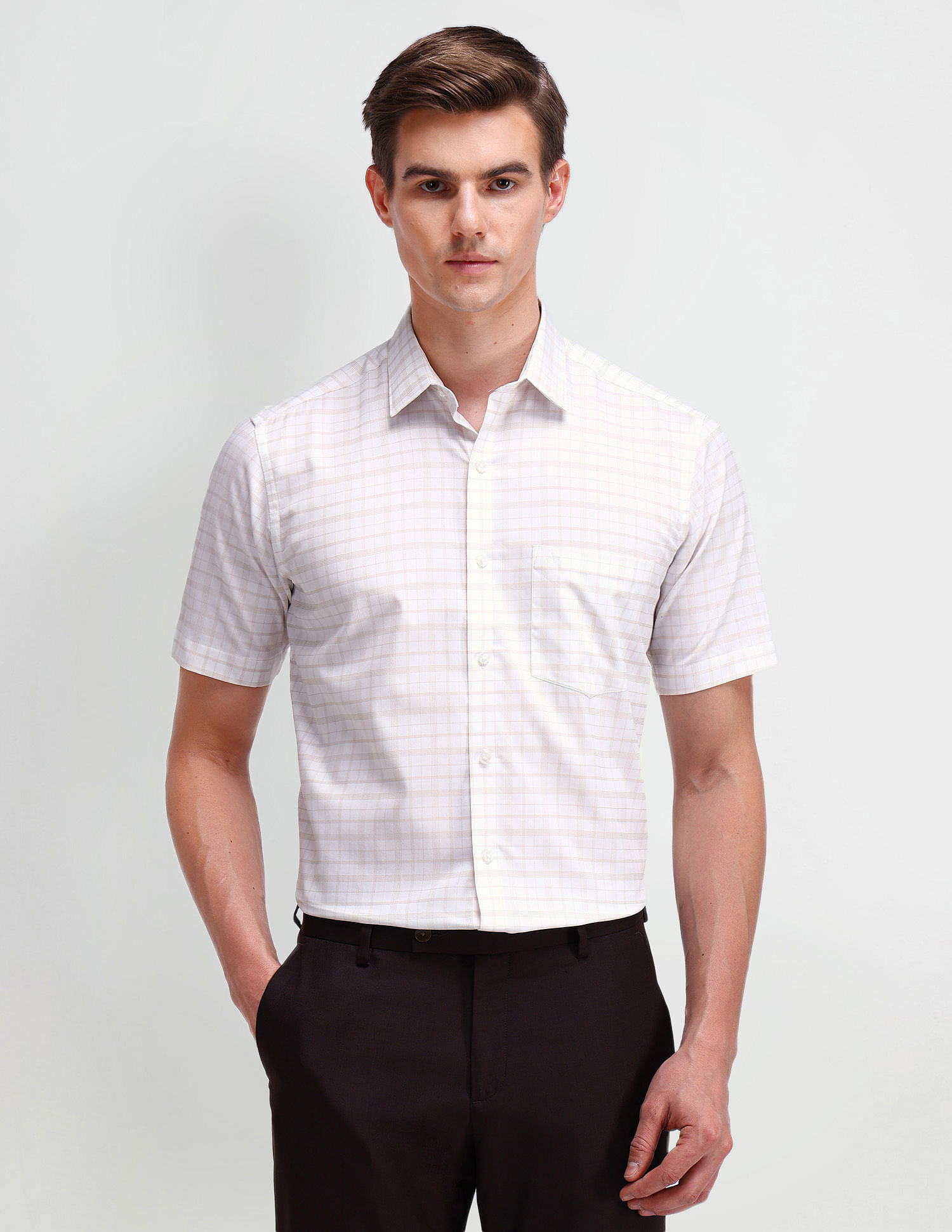 Arrow Liberty Classic Windowpane Checked Shirt