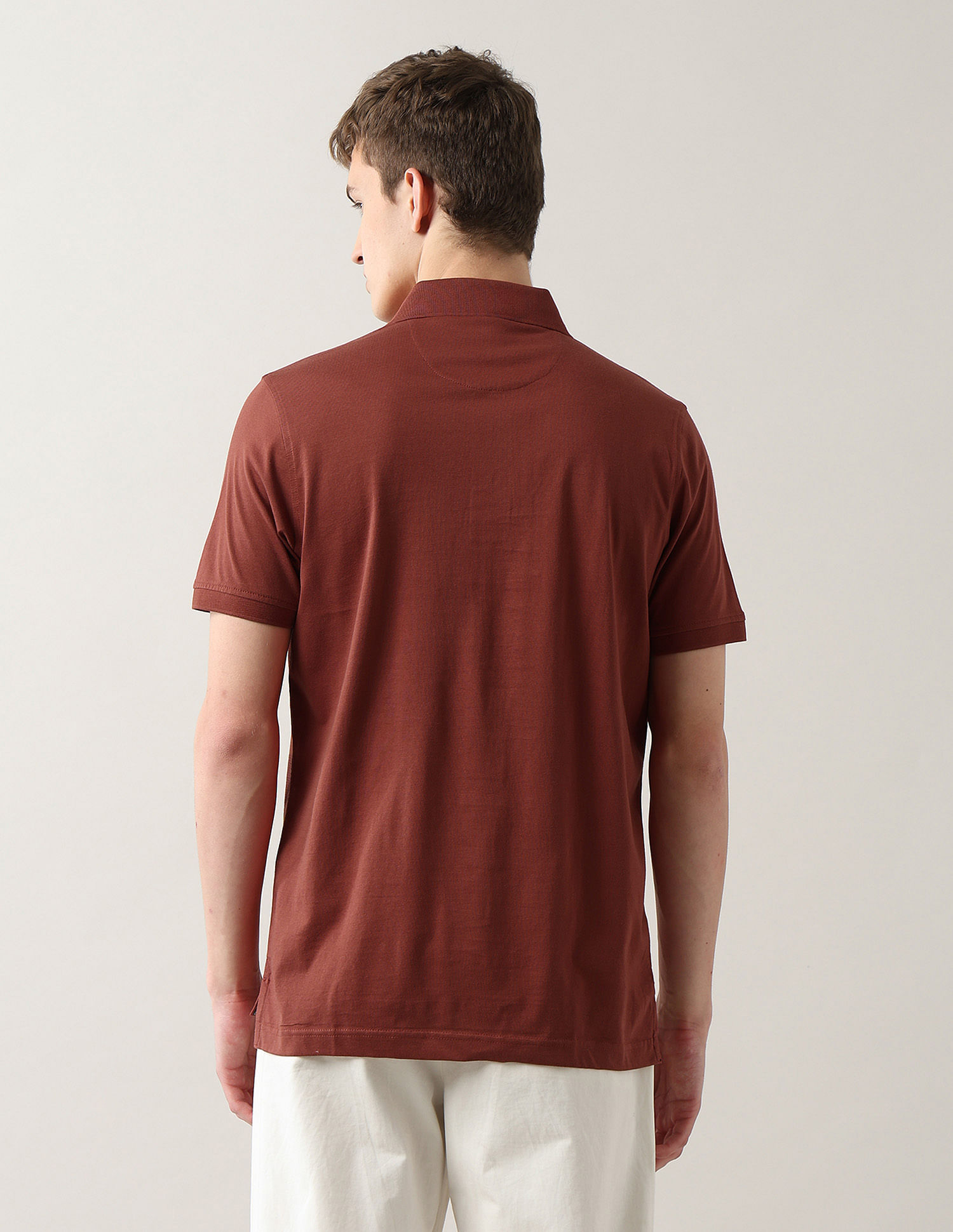 Arrow Textured Regular Fit Polo Shirt