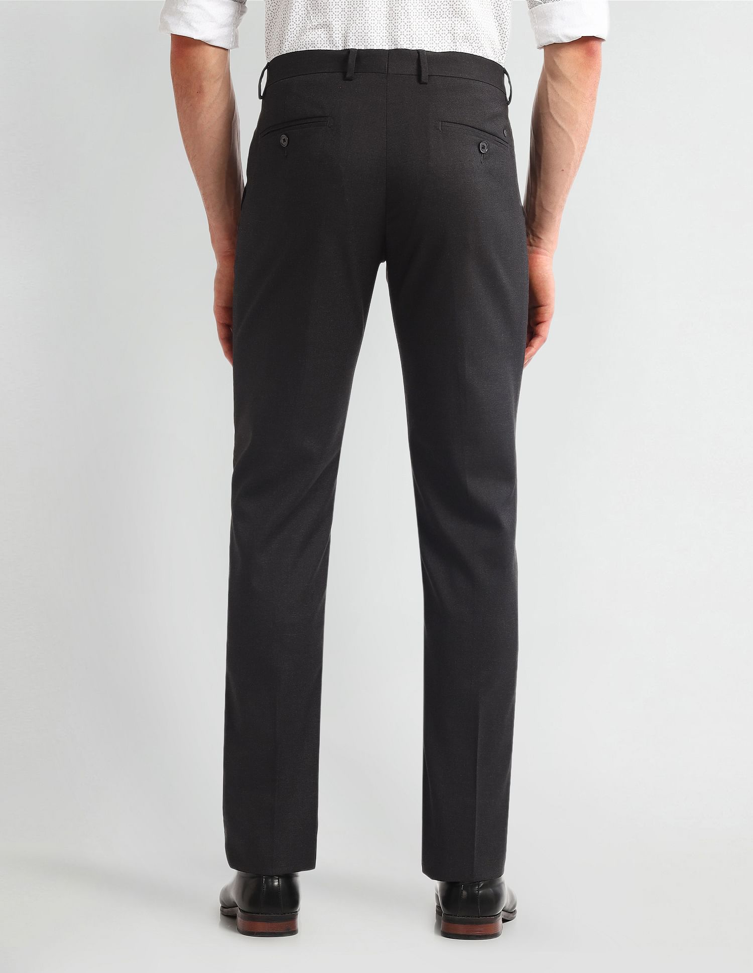 Arrow Mid Rise Tapered Fit Trousers