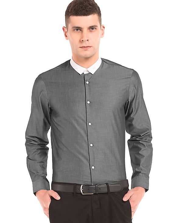 Buy Arrow Dual Tone Regular Fit Shirt - NNNOW.com