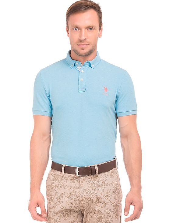 polo slim fit button down
