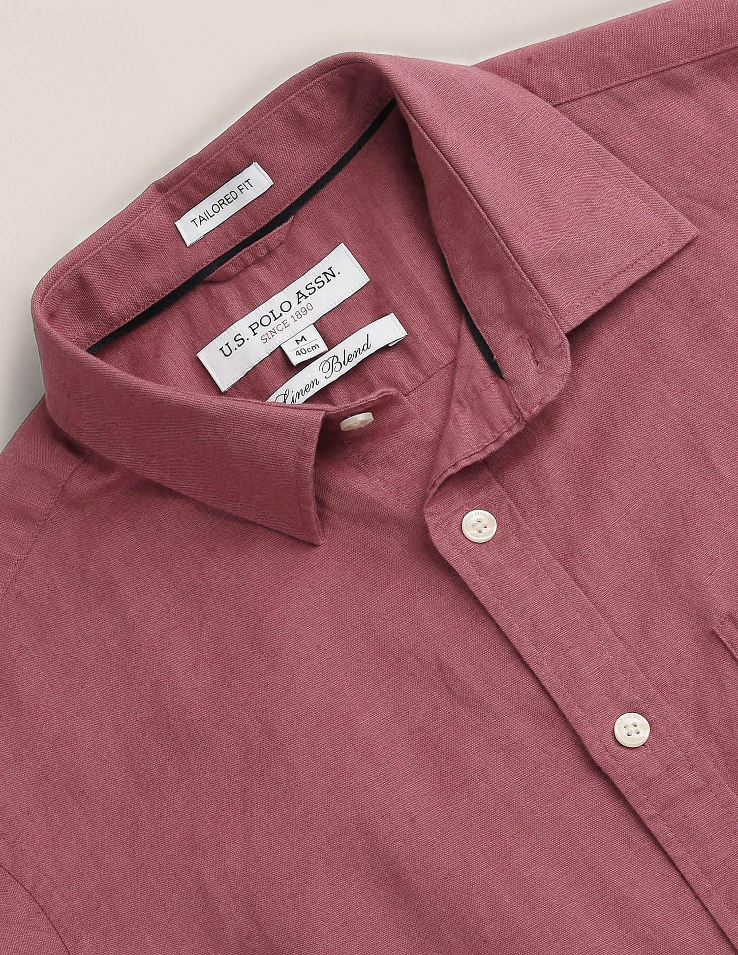U.S. Polo Assn. Solid Tailored Regular Fit Shirt