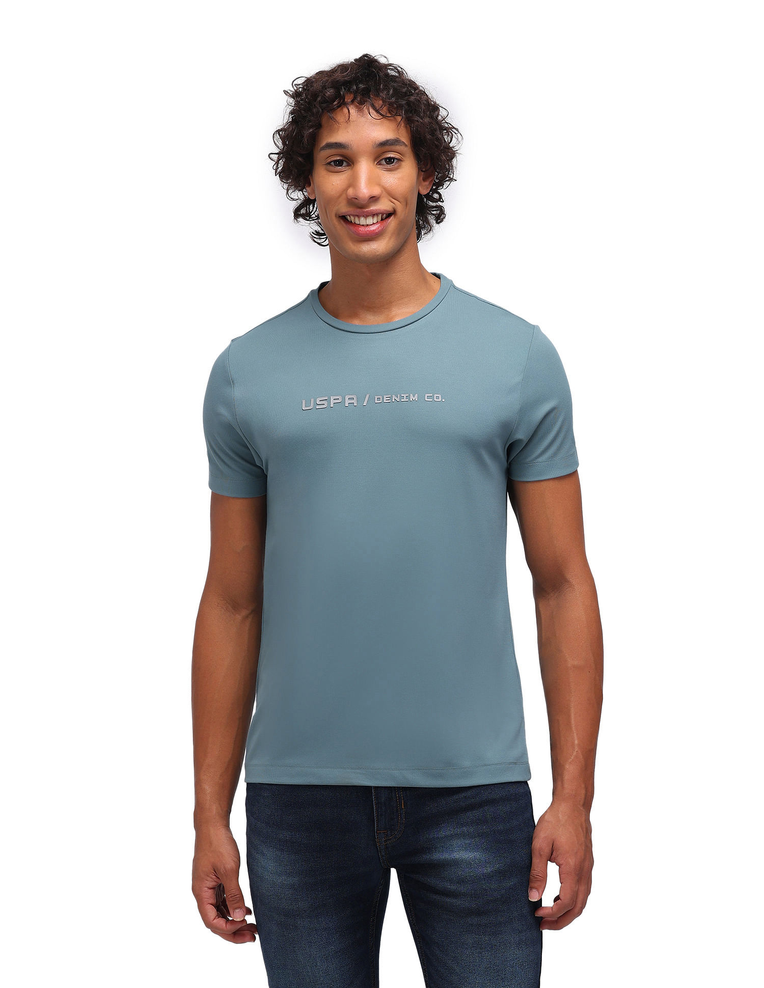 U.S. Polo Assn. Denim Co. Solid Muscle Fit T-Shirt