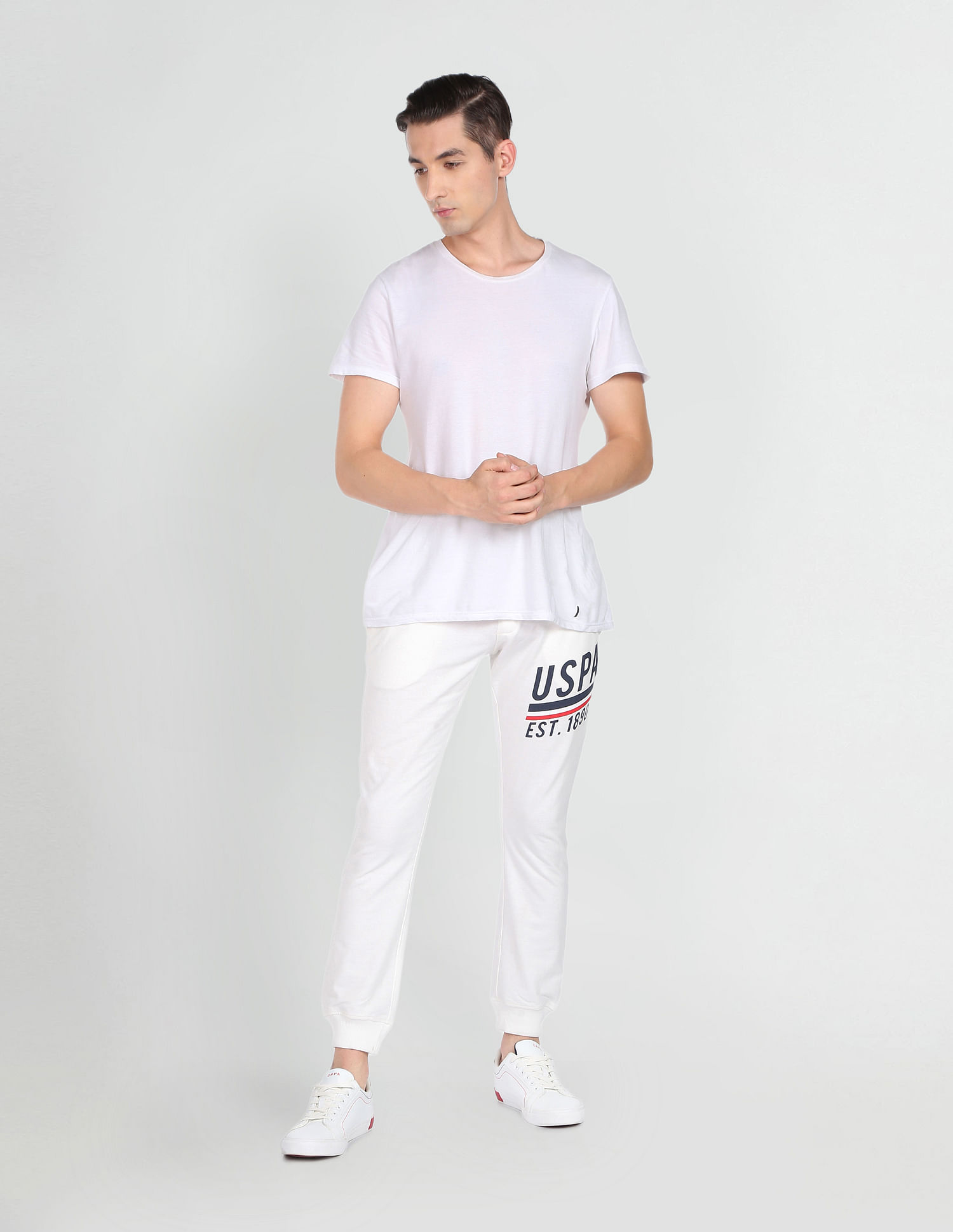 U.S. Polo Assn. Denim Co. Drawstring Waist Brand Print Track Pants