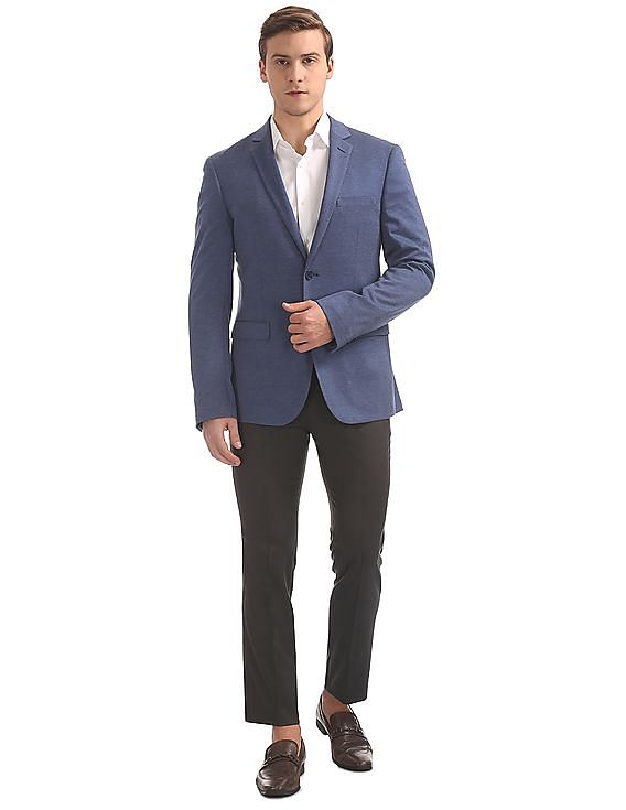 AD by Arvind Slim Fit Single Breasted Blazer