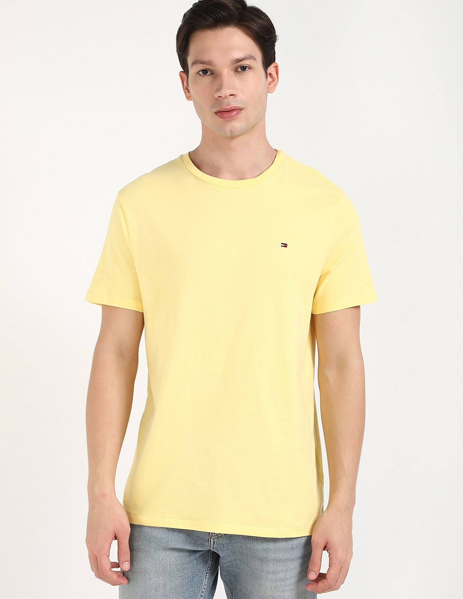 Tommy Hilfiger Solid Regular-Fit Cotton T-Shirt