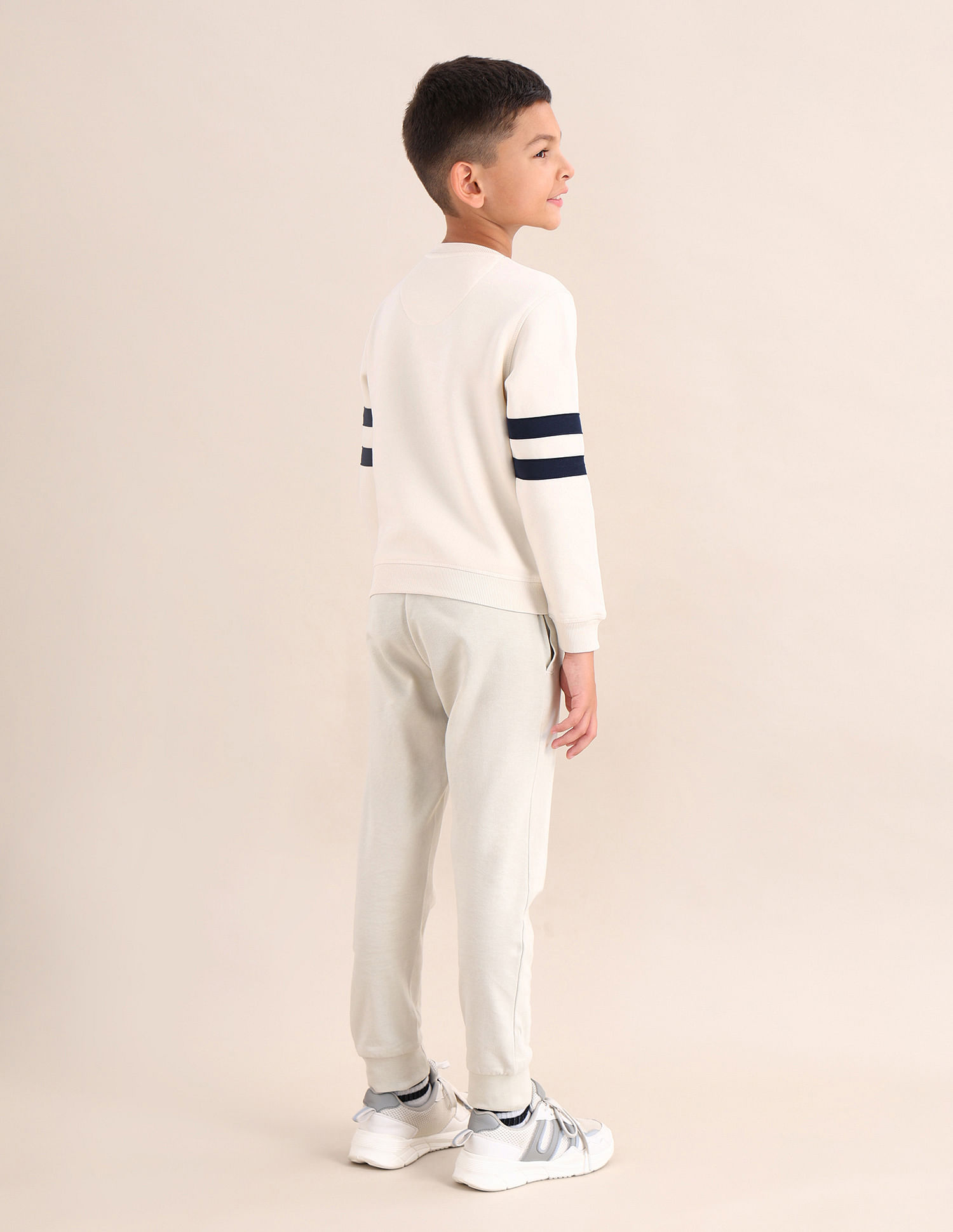 U.S. Polo Assn. Kids Boys Brand Printed Regular Fit Sweatshirt