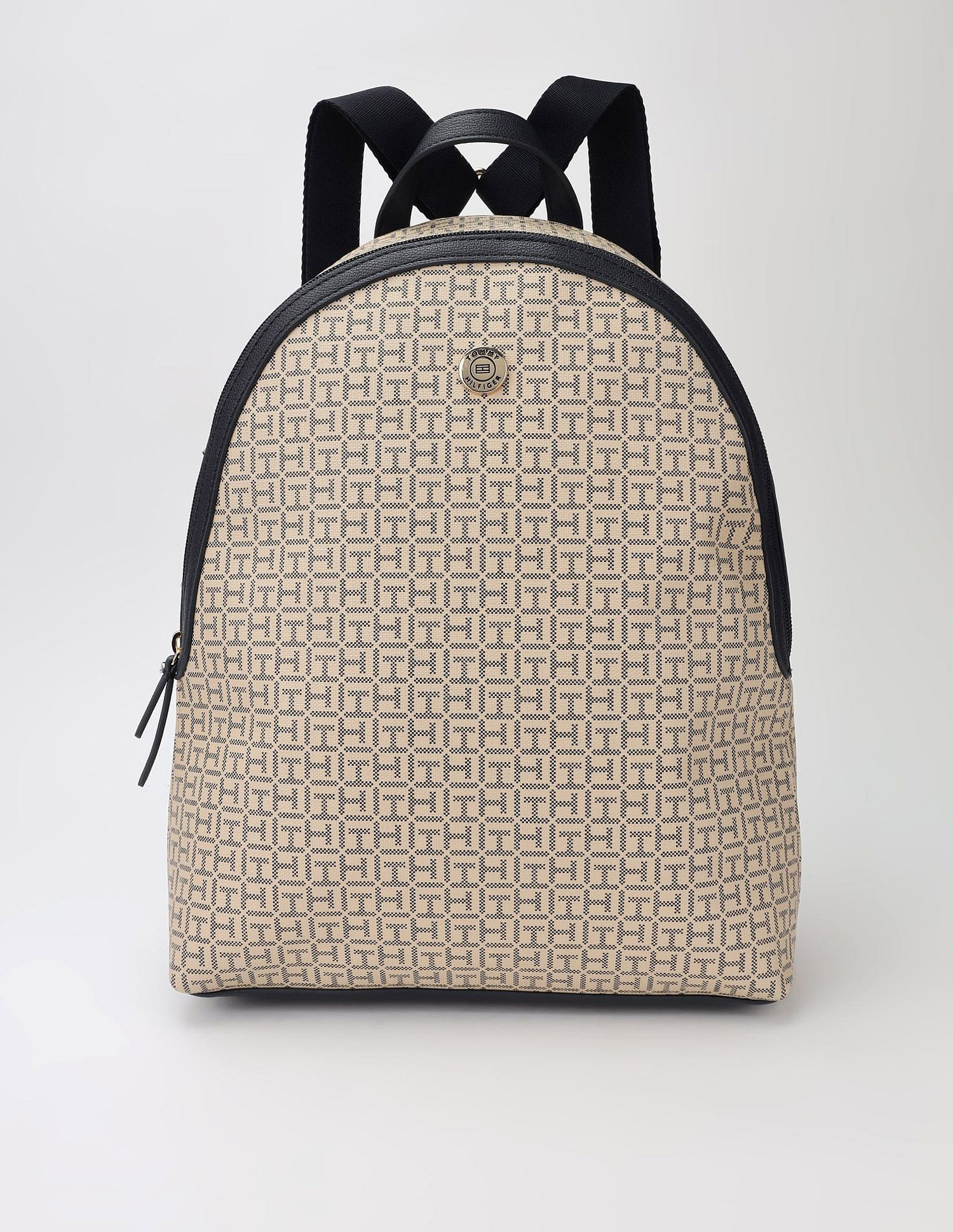Tommy Hilfiger Logo Beige Pvc Backpack