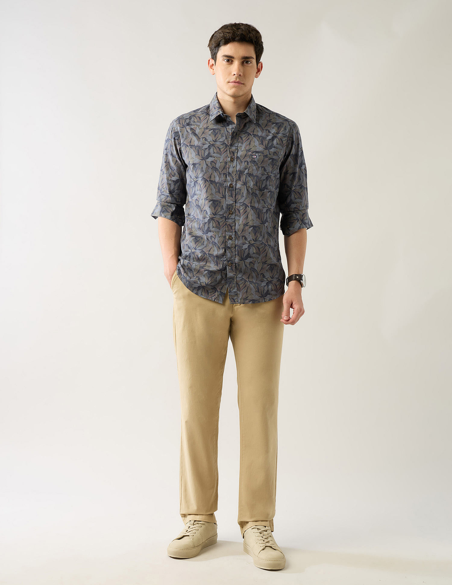 Arrow Sport Tropical Printed Printed Slim Fit Shirt