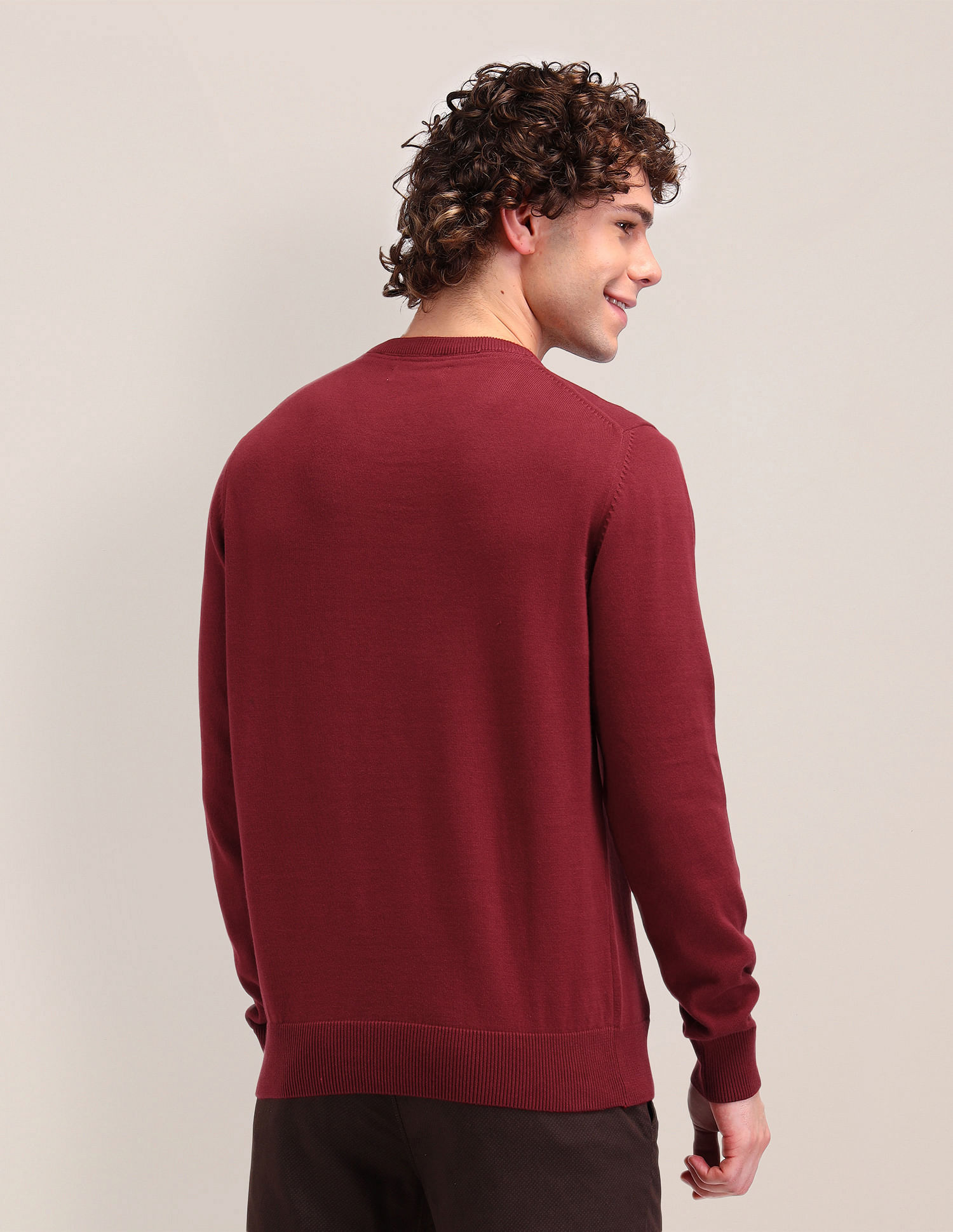 U.S. Polo Assn. Logo Knitted Cotton Sweater