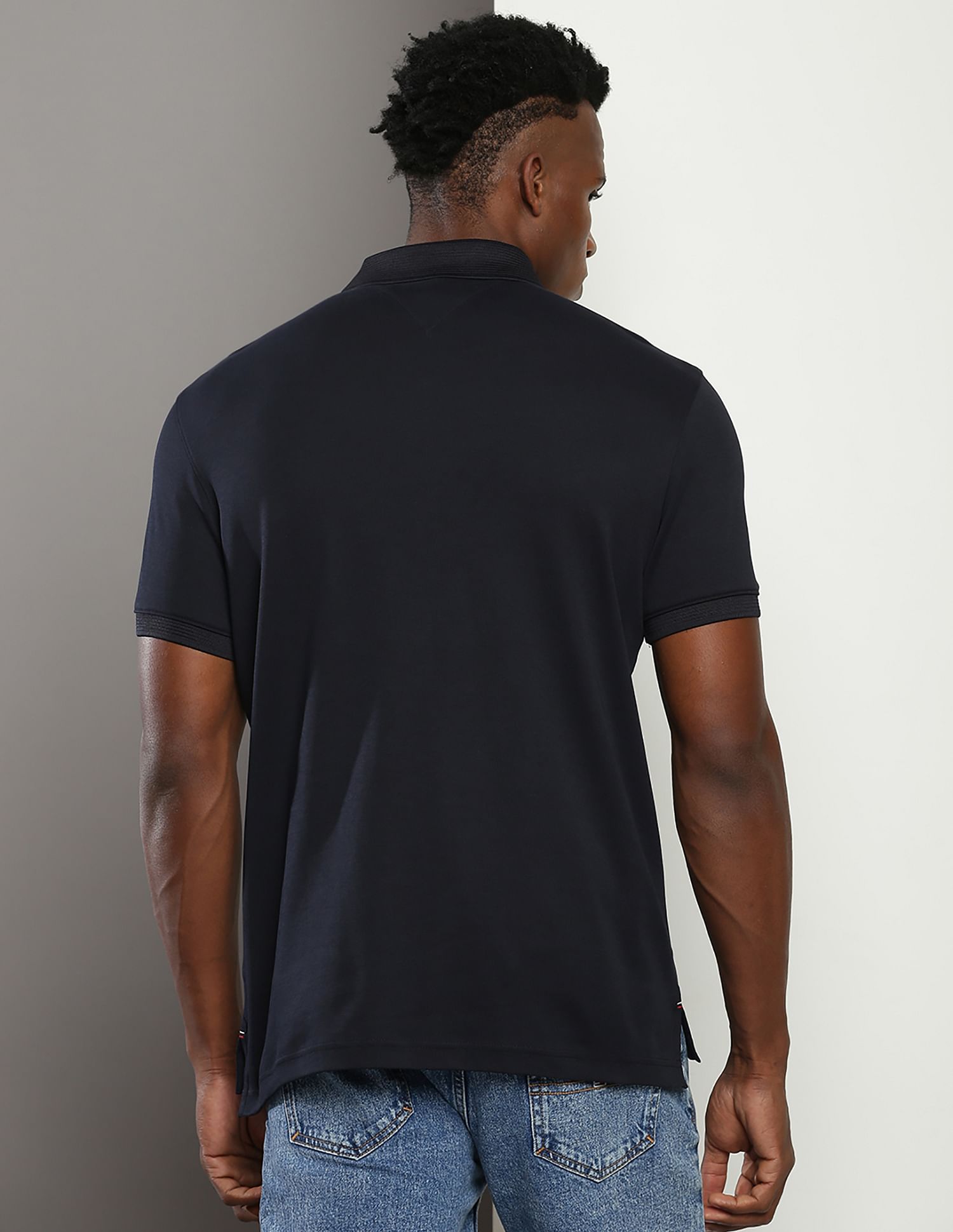 Buy Tommy Hilfiger Solid Interlock Zip Polo Shirt - NNNOW.com