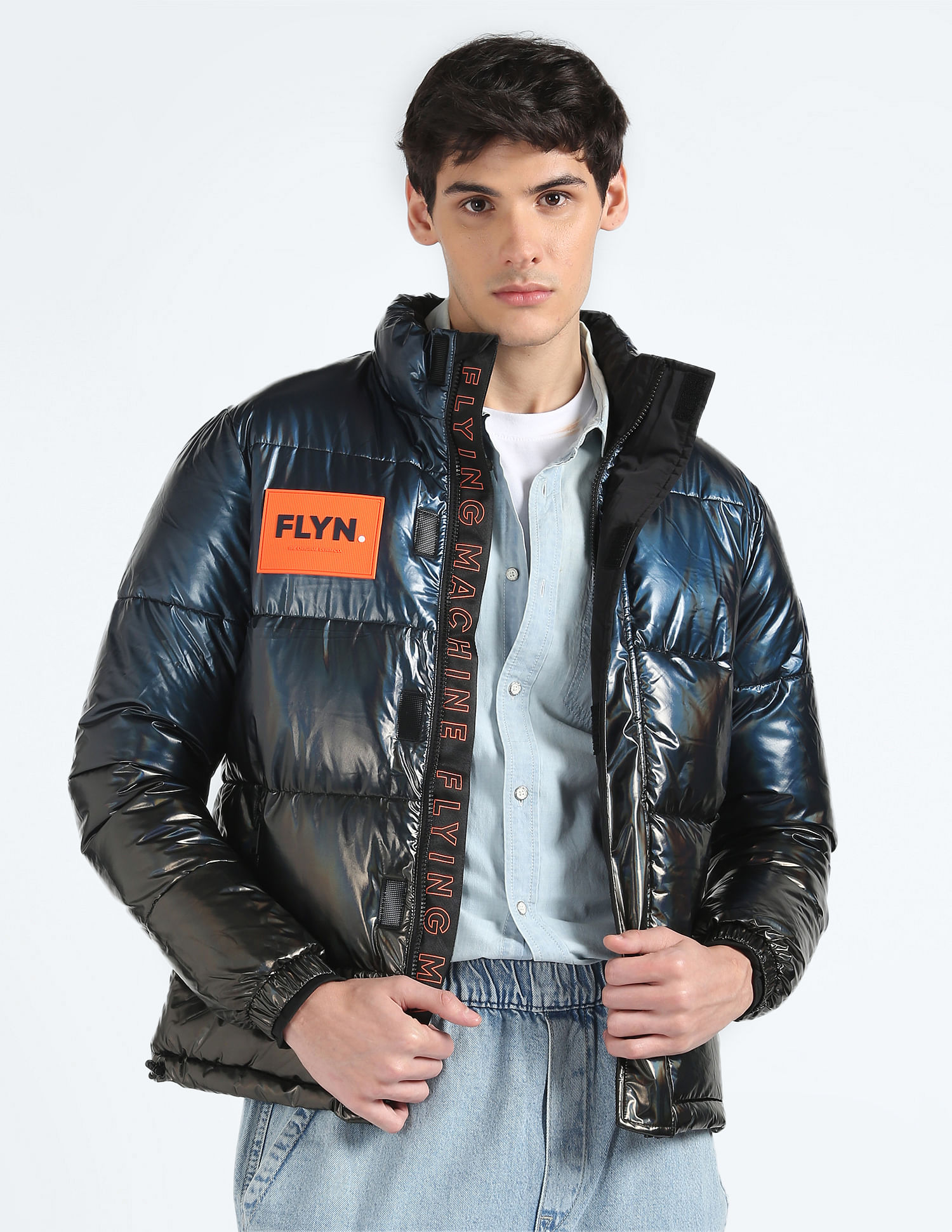Buy FLYING MACHINE Mens Full Sleeves Slim Fit Leather Jacket | Shoppers Stop-thanhphatduhoc.com.vn