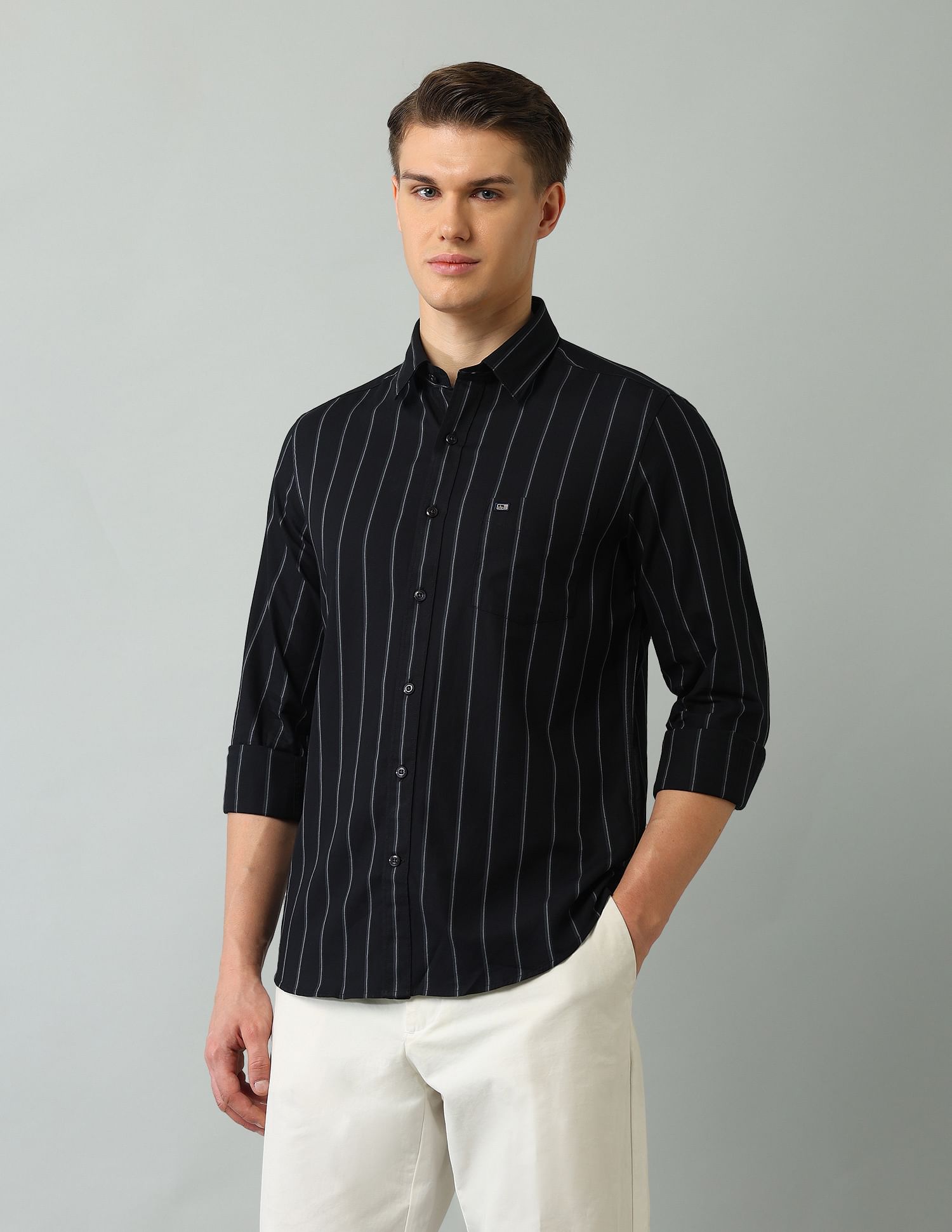 Arrow Sport Slim Fit Striped Shirt