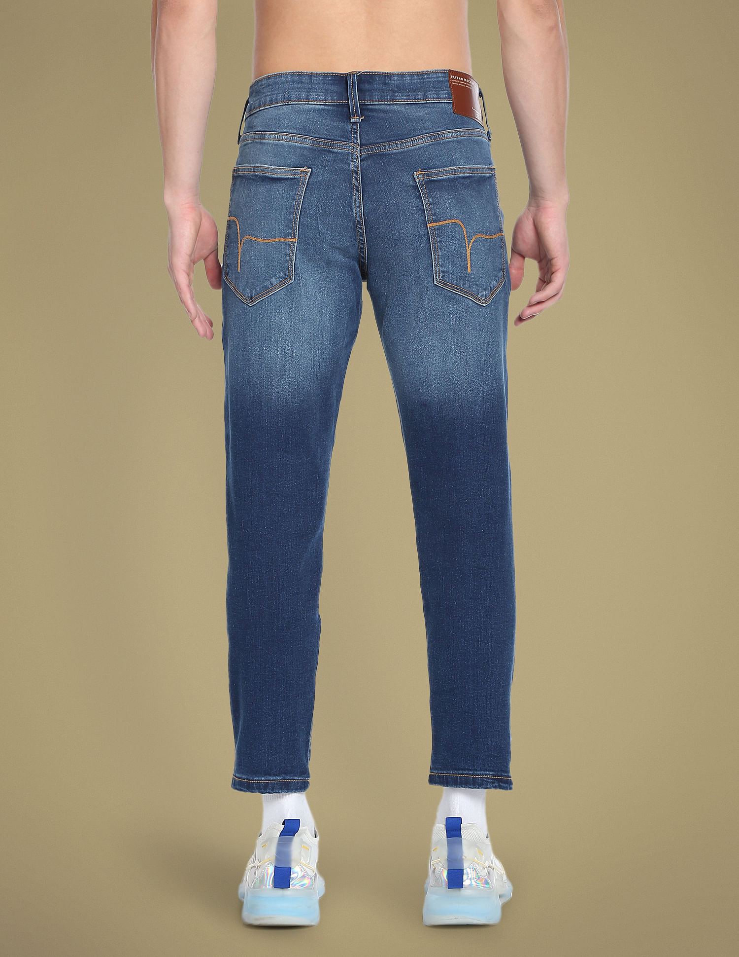 Flying Machine Mankle Relaxed Tapered Fit Authentic Signature Jeans