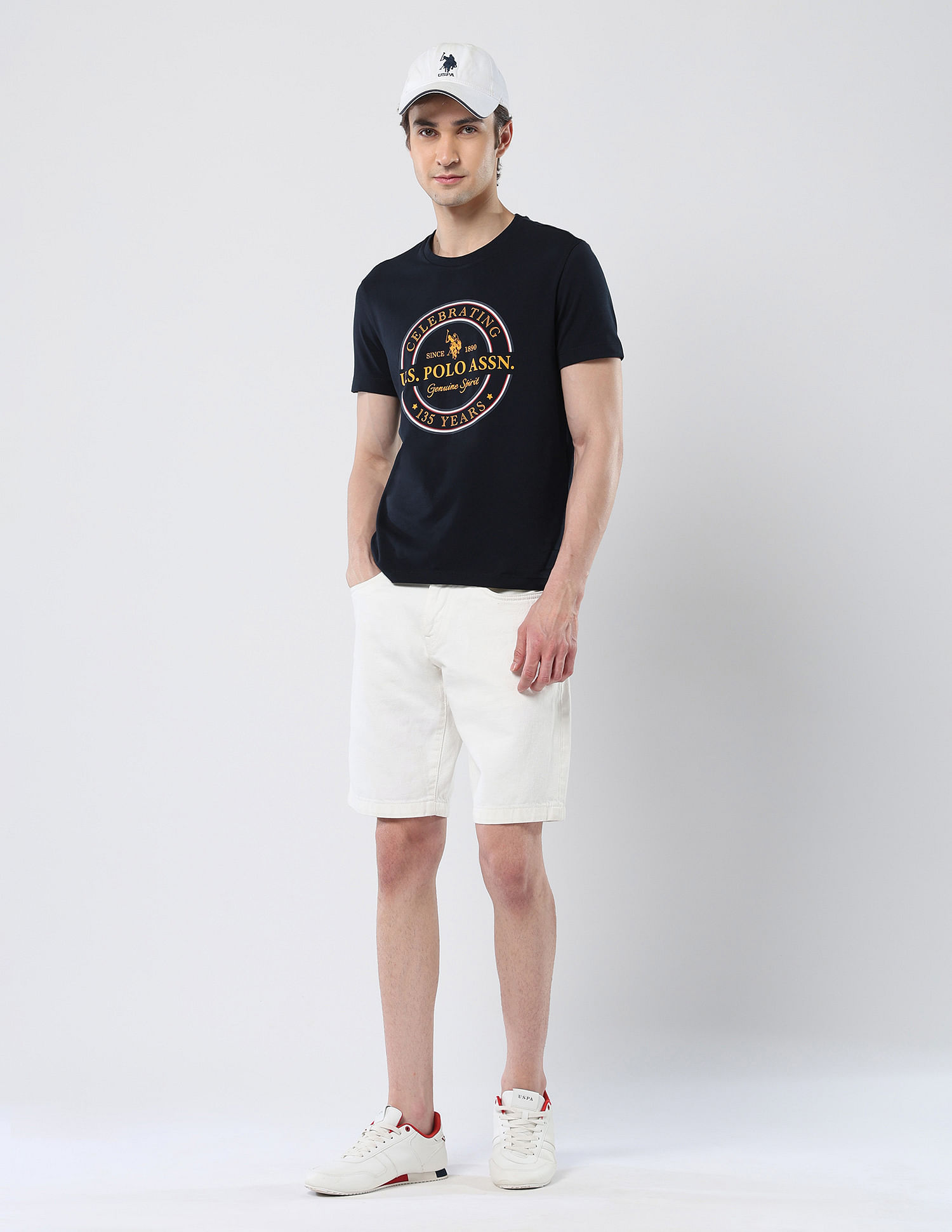 U.S. Polo Assn. Brand Printed 135 Anniversary T-Shirt