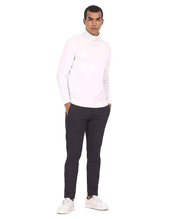 U.S. Polo Assn. Flat Front Solid Casual Trousers