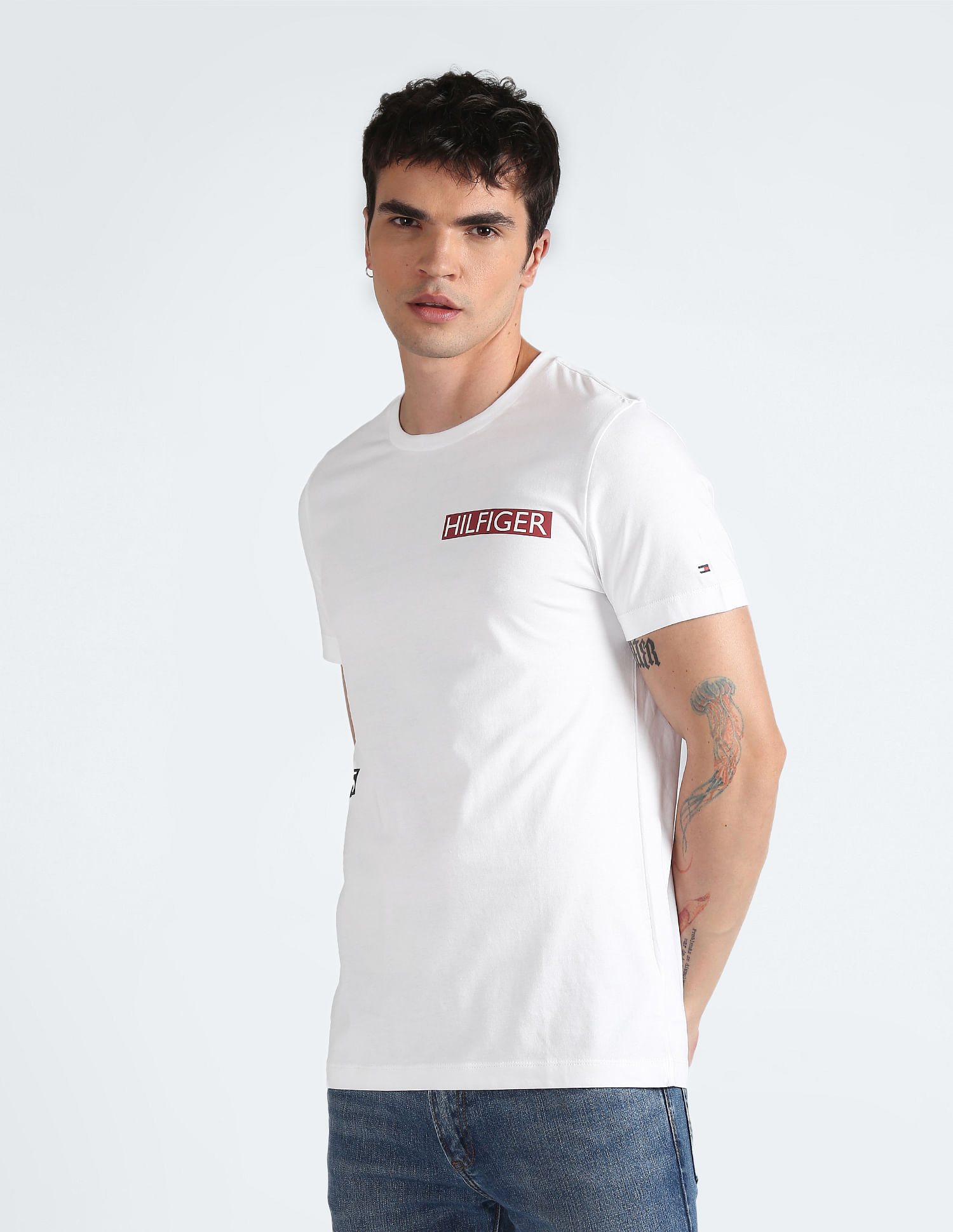Tommy Hilfiger Rectangle Space Brand Print T-Shirt