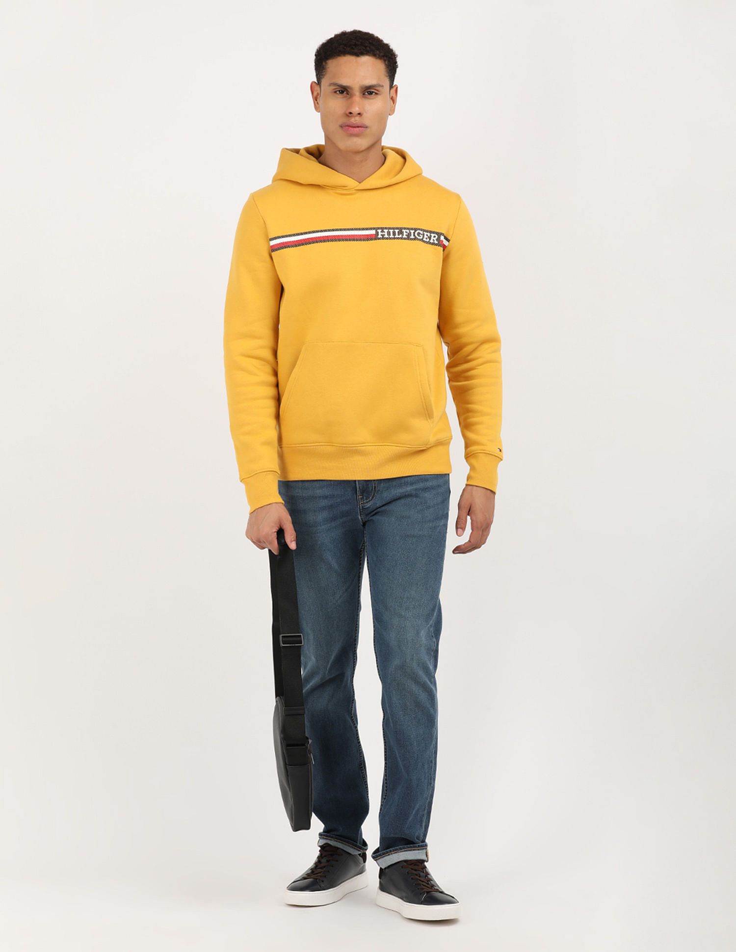 Tommy Hilfiger Chest Stripe Hoody Sweatshirt