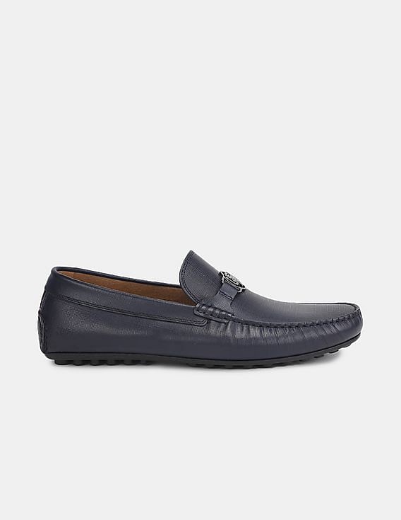 U.S. Polo Assn. Metallic Logo Textured Xian Loafers