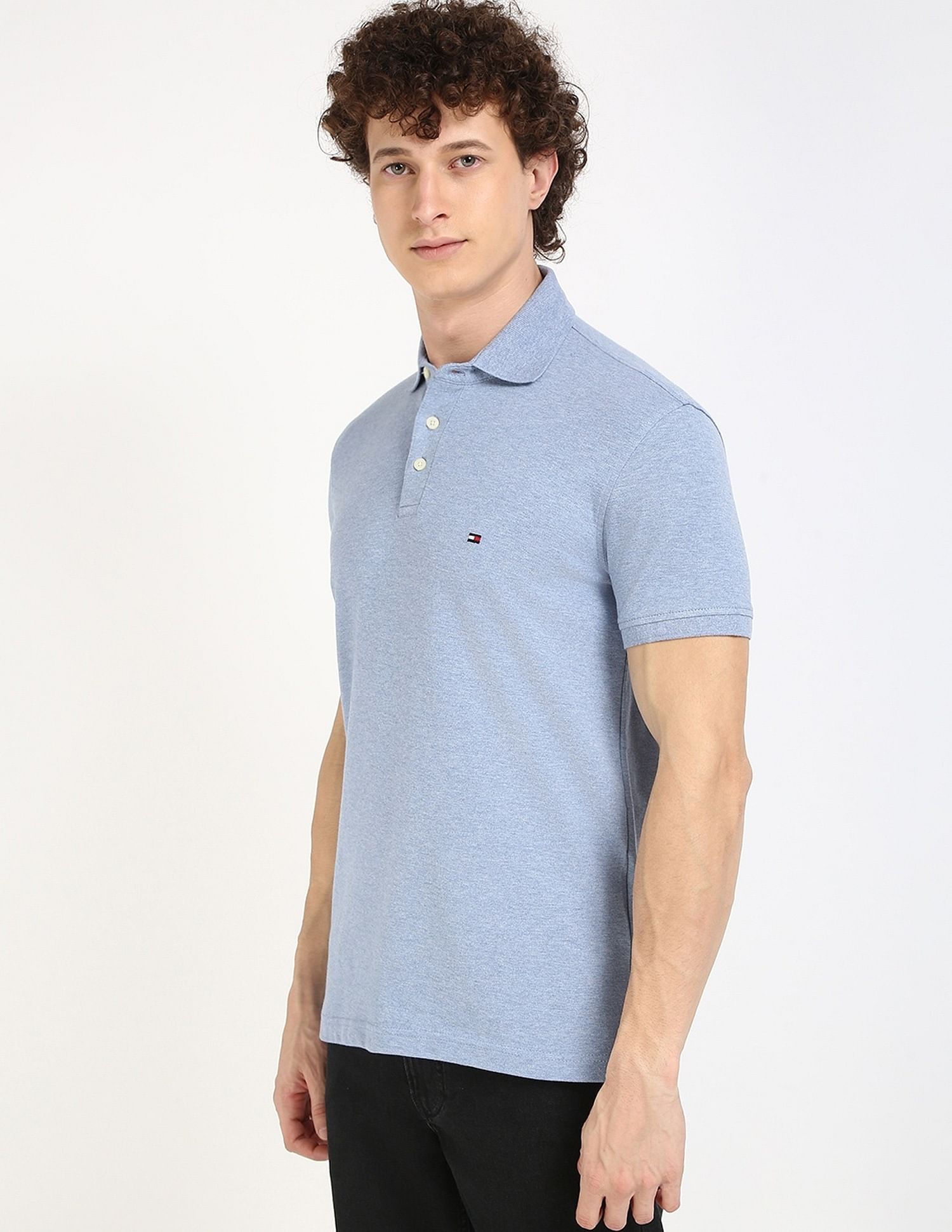 Tommy Hilfiger Printed Slim-Fit Cotton Polo Shirt