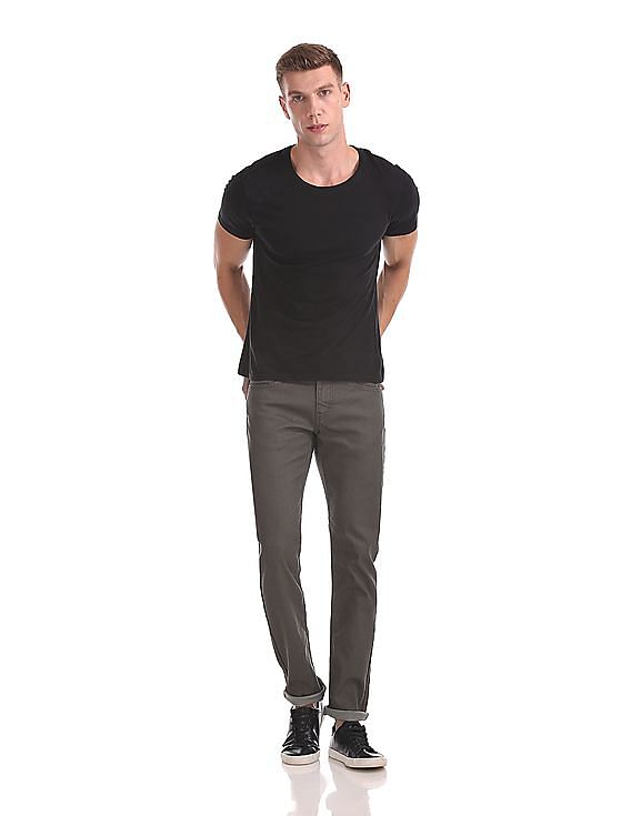 Flying Machine Michael Slim Tapered Fit Mid Rise Jeans