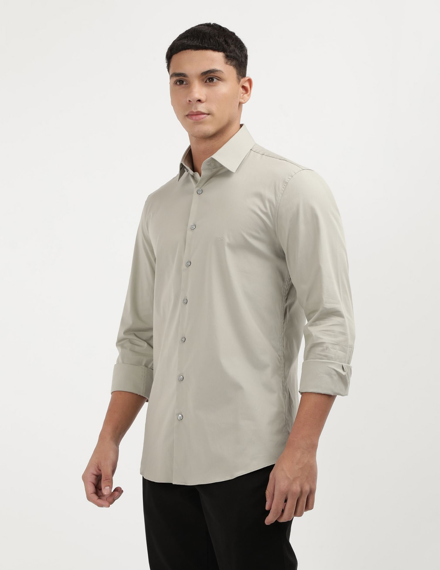 Calvin Klein Jeans Poplin Stretch Slim Shirt