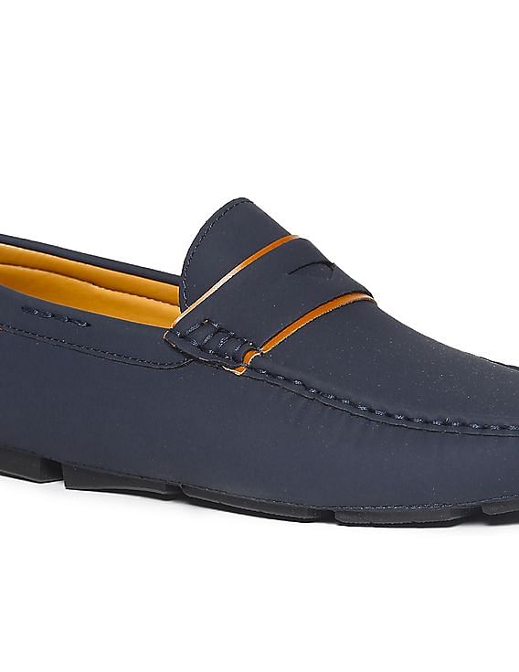 U.S. Polo Assn. Men Contrast Trim Pocket Mirano Penny Loafers