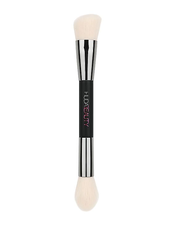 HUDA BEAUTY Face Bake & Blend Dual-Ended Setting Complexion Brush, No colour (One Size)
