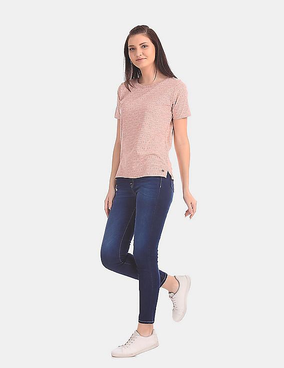 U.S. Polo Assn. Women Regular Fit Printed T-Shirt