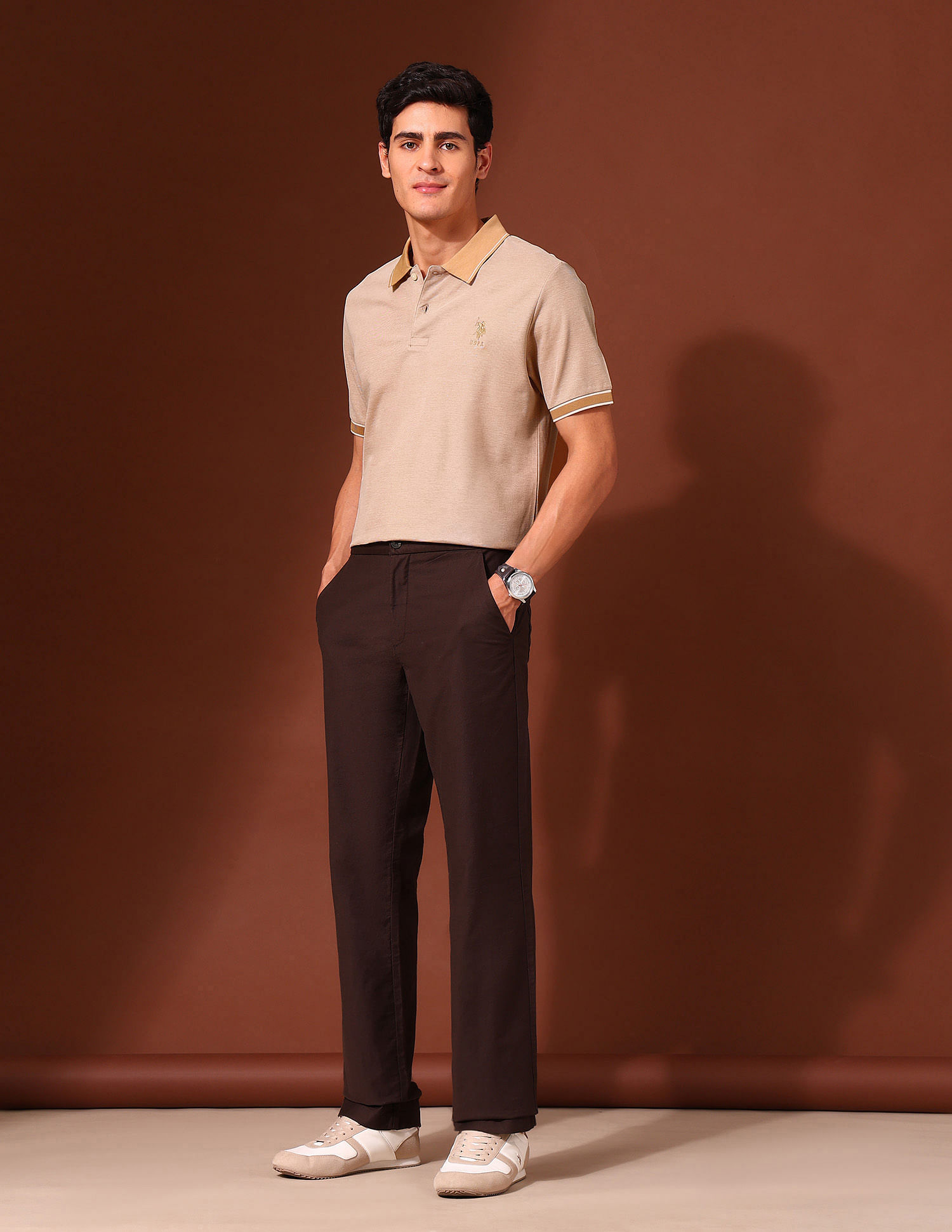 U.S. Polo Assn. Solid Working Holiday Polo Shirt