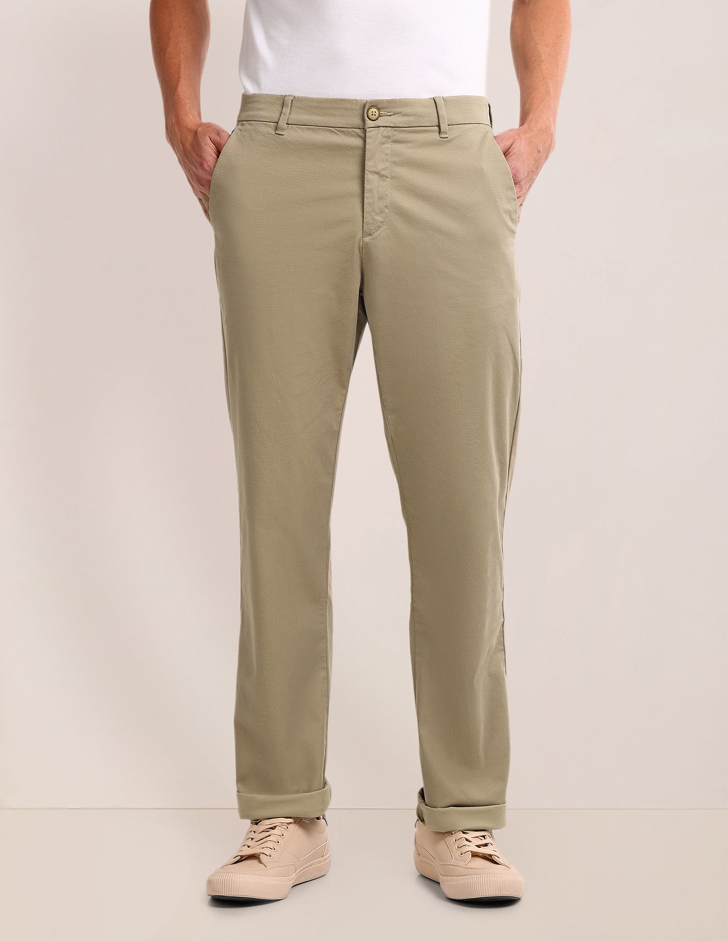 U.S. Polo Assn. Riley Straight Fit Mid Rise Trousers
