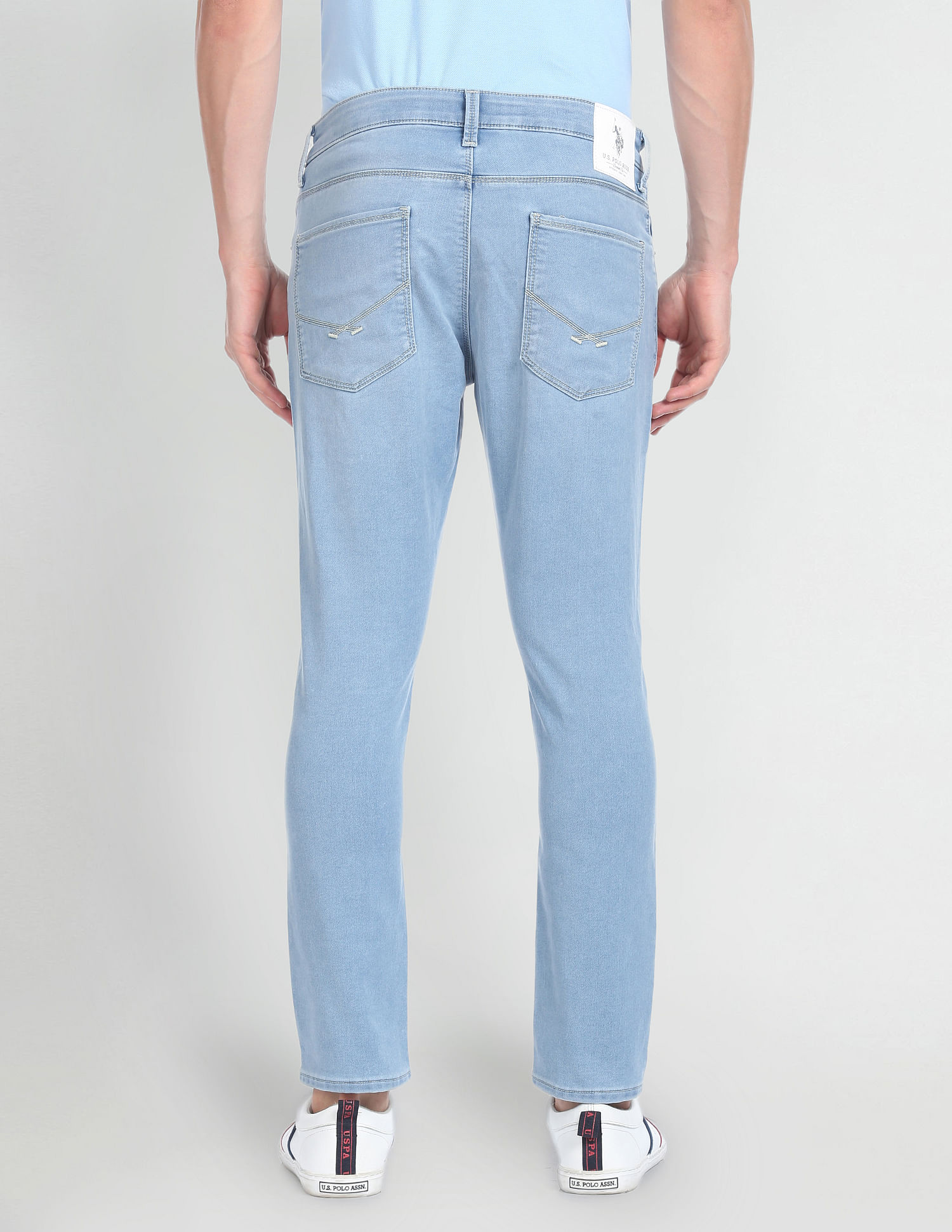 U.S. Polo Assn. Denim Co. Henry Cropped Fit Blue Jeans