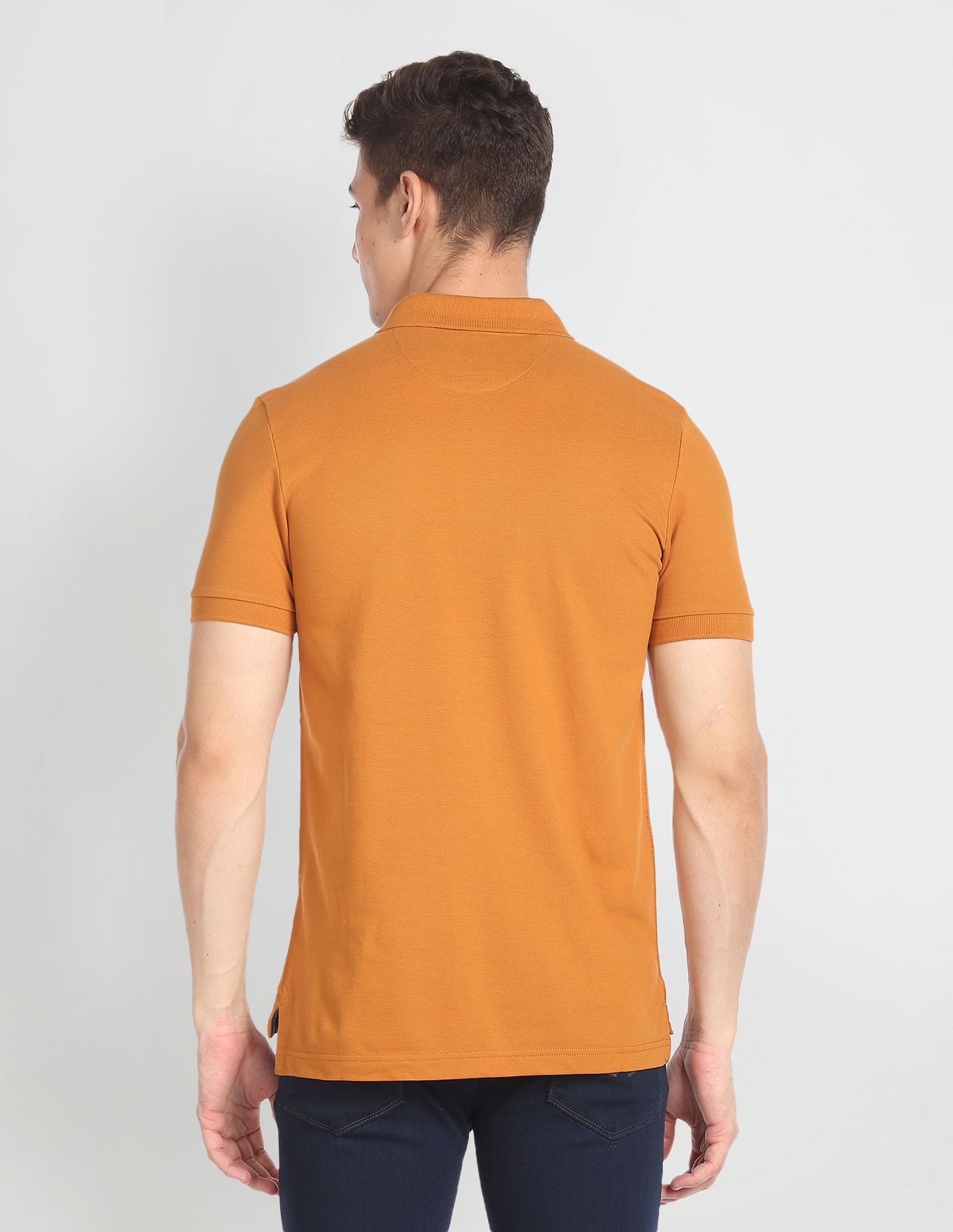 U.S. Polo Assn. Denim Co. Solid Cotton Polo Shirt