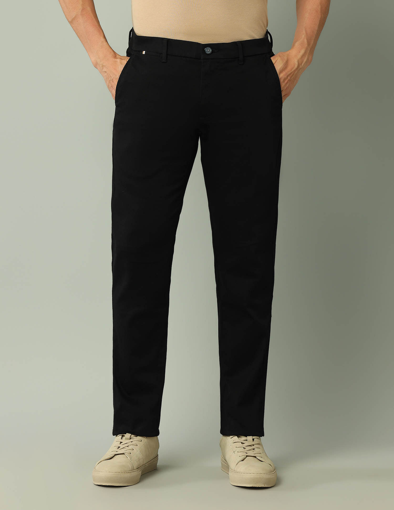 Arrow Sport Solid Dobby Weave Trousers