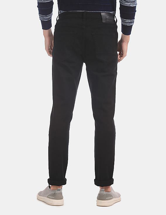 Aeropostale Black Slim Fit Mid Rise Jeans