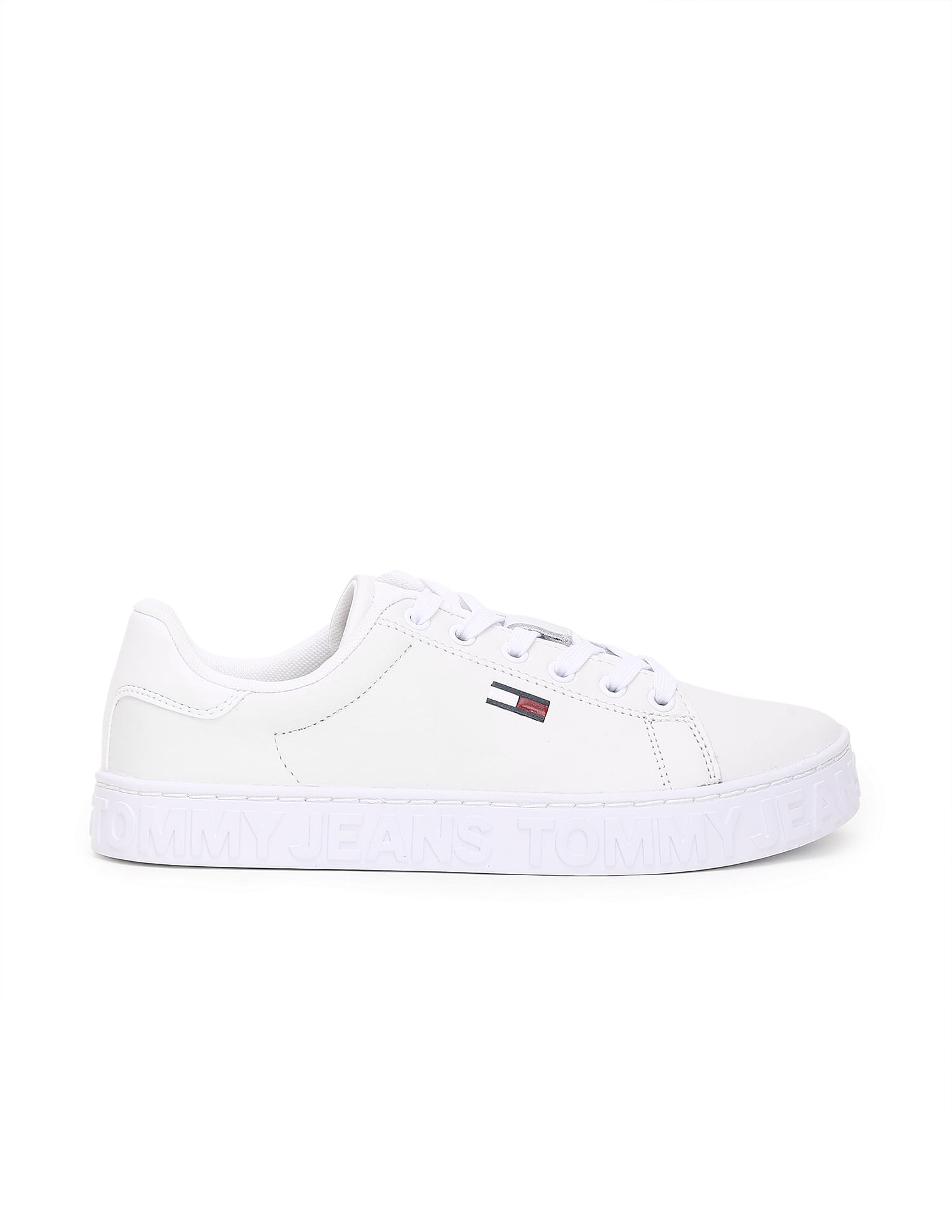 Tommy Hilfiger Solid Embossed Logo Essential Sneakers