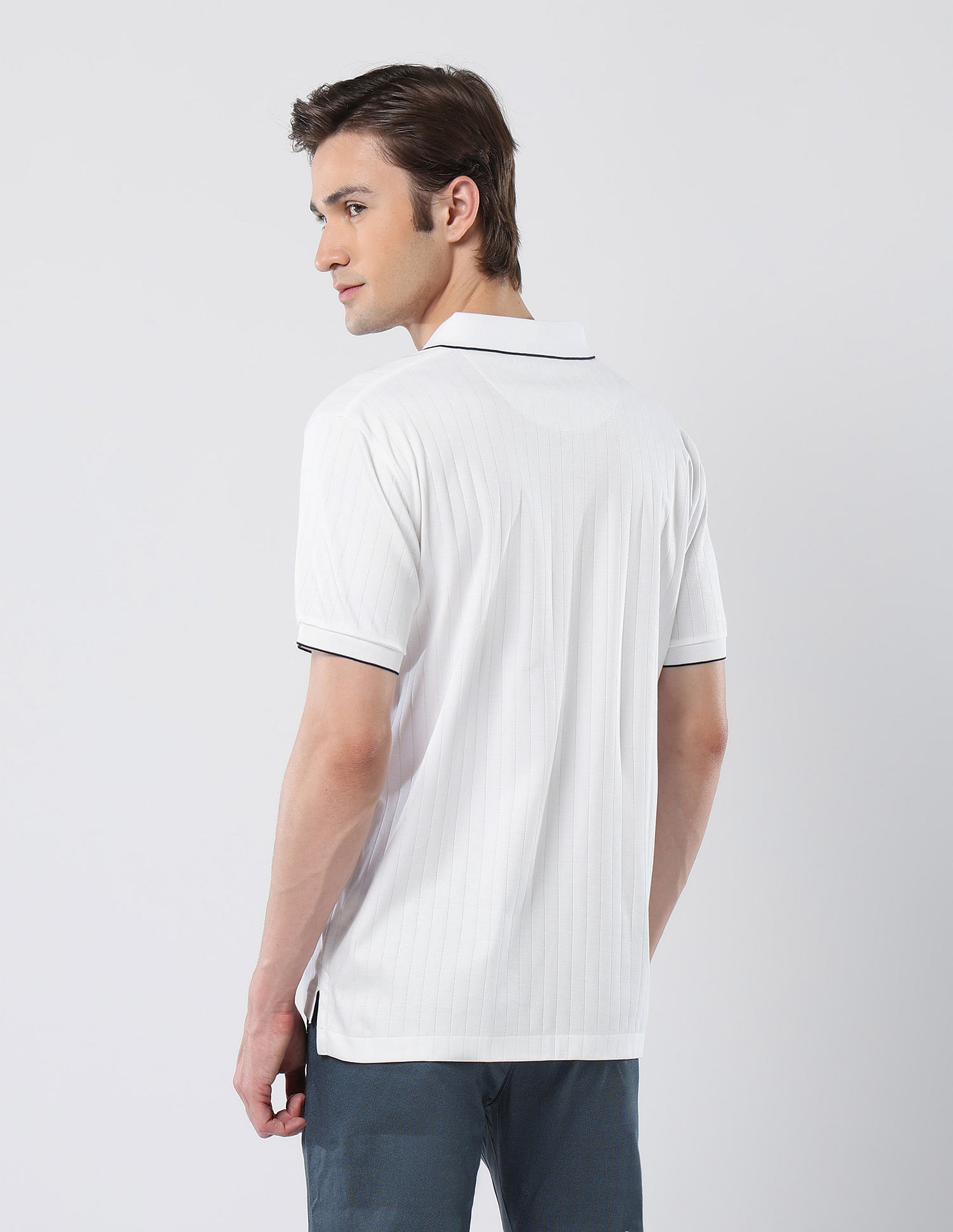 U.S. Polo Assn. Textured Cotton 135 Anniversary Polo Shirt