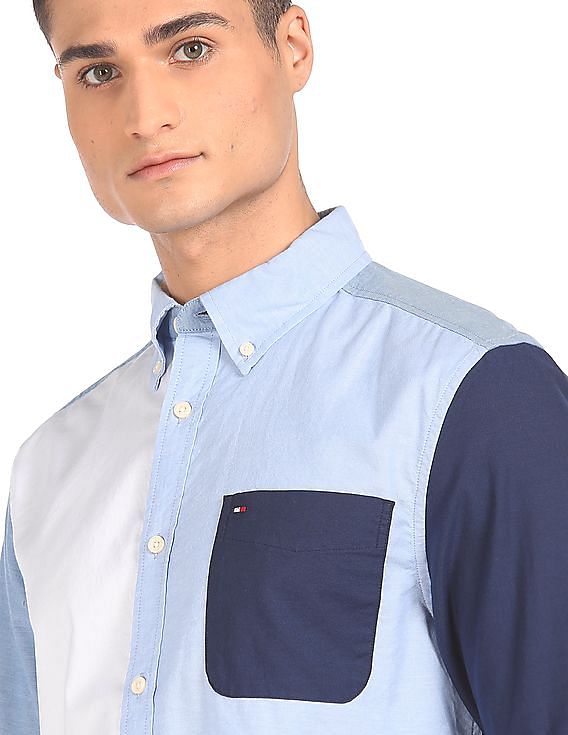 Kleding Gender-neutrale kleding volwassenen Tops & T-shirts Oxfords Mens Large Vintage Tommy Hilfiger Button Down Shirt 