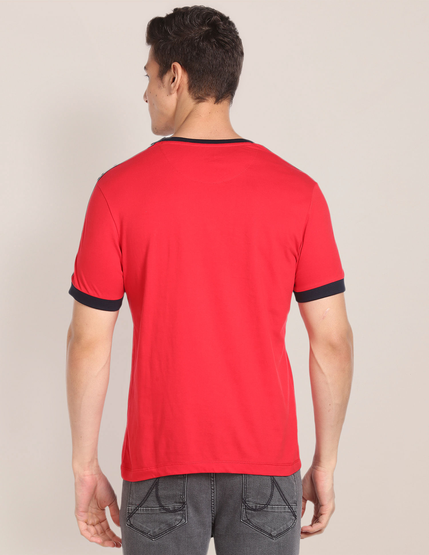 U.S. Polo Assn. Contrast Tape Cotton T-Shirt