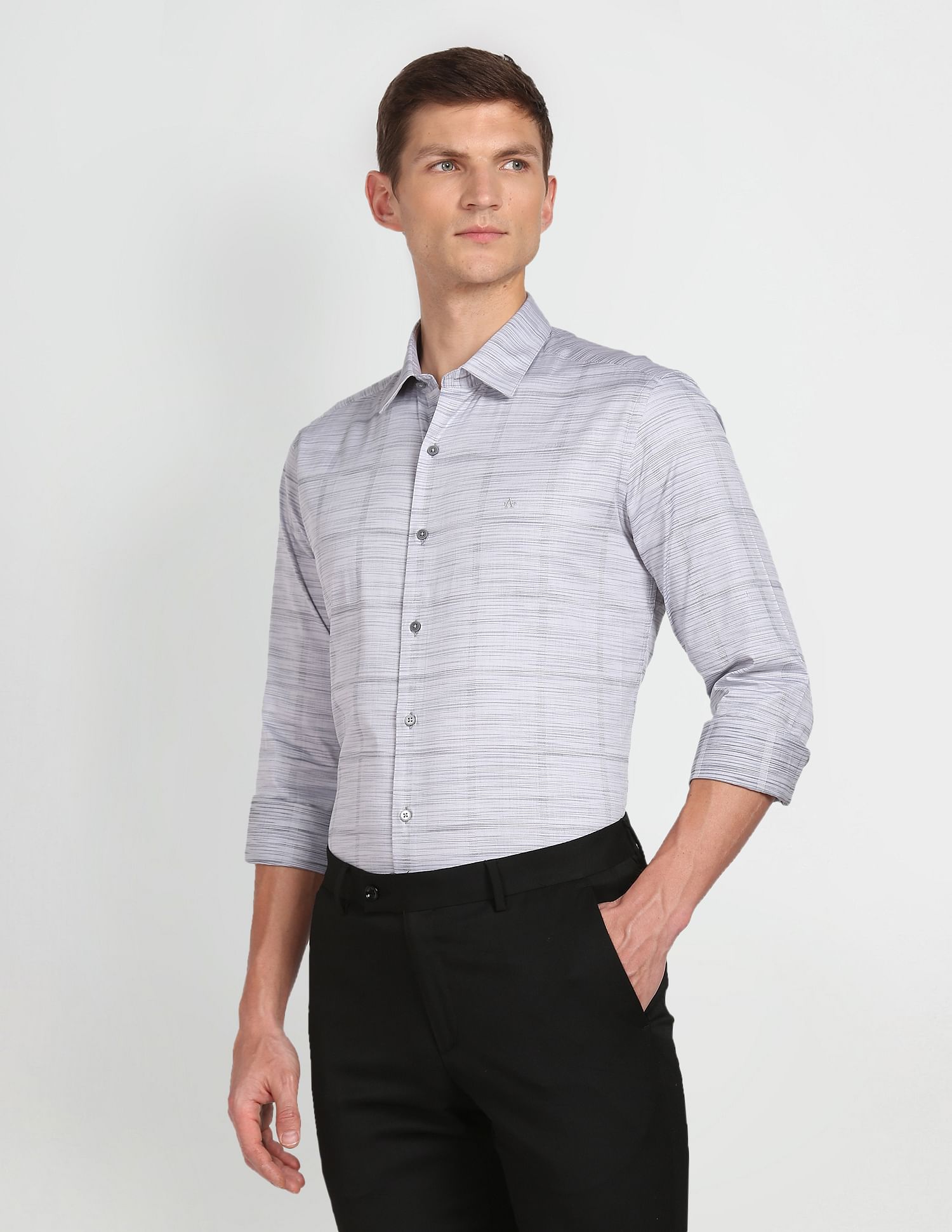 Arrow Newyork Patterned Manhattan Slim Fit Shirt