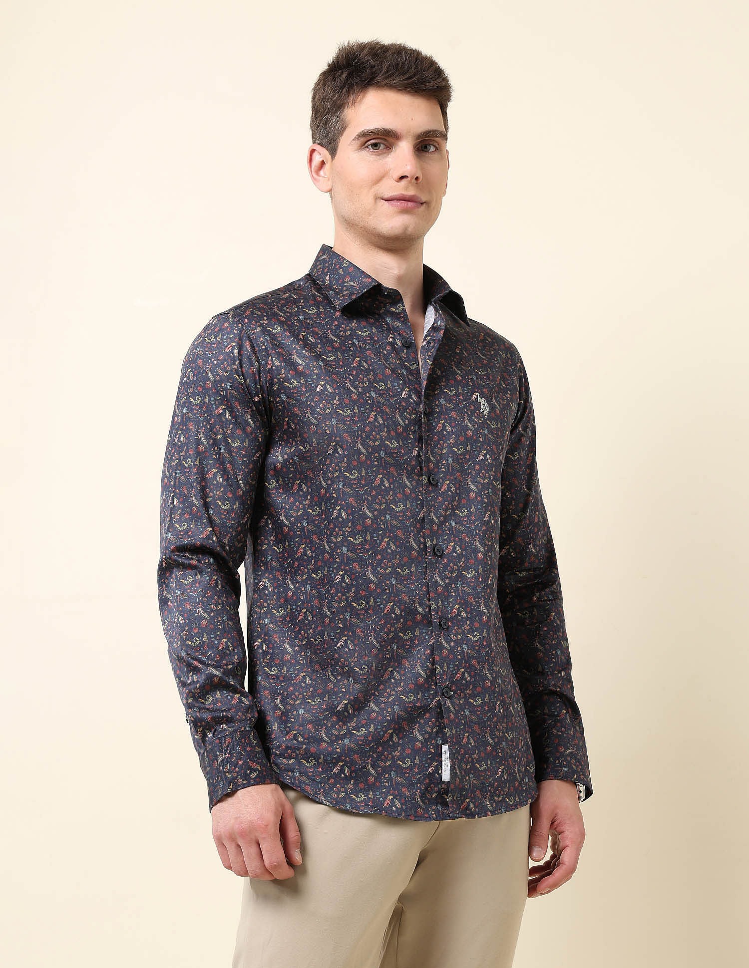 U.S. Polo Assn. All-Over Printed Satin Shirt