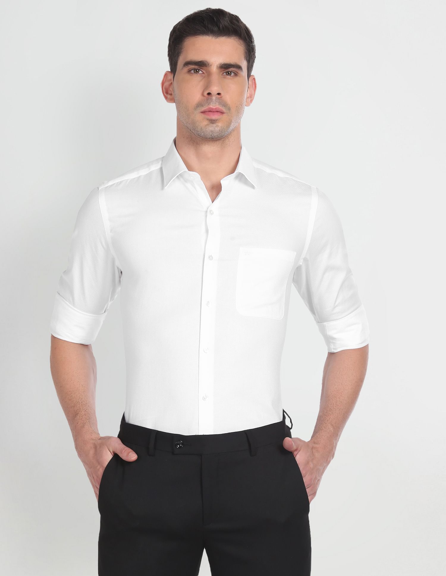 Arrow Self Design Formal Shirt