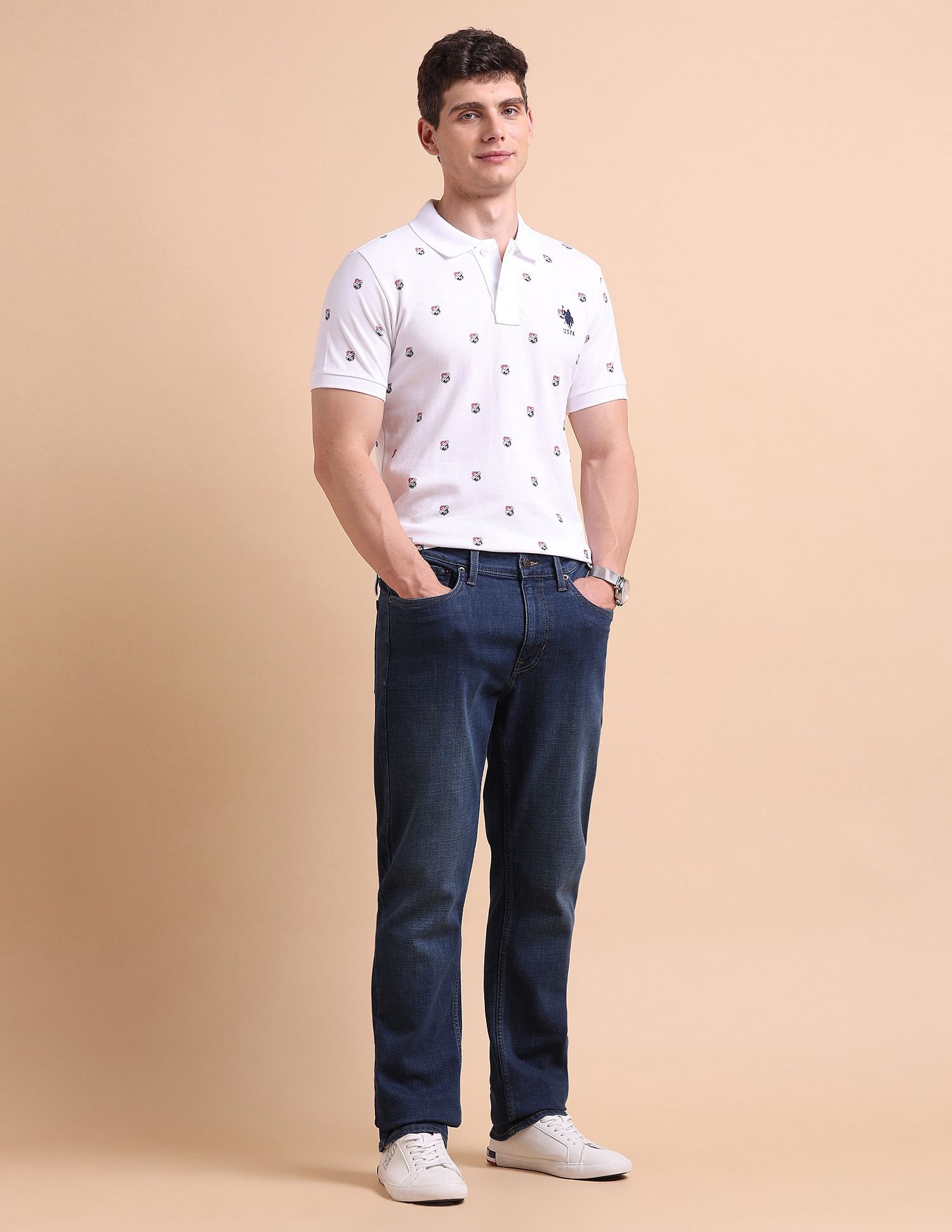 U.S. Polo Assn. Denim Co. Harold Slim Straight Fit Blue Jeans