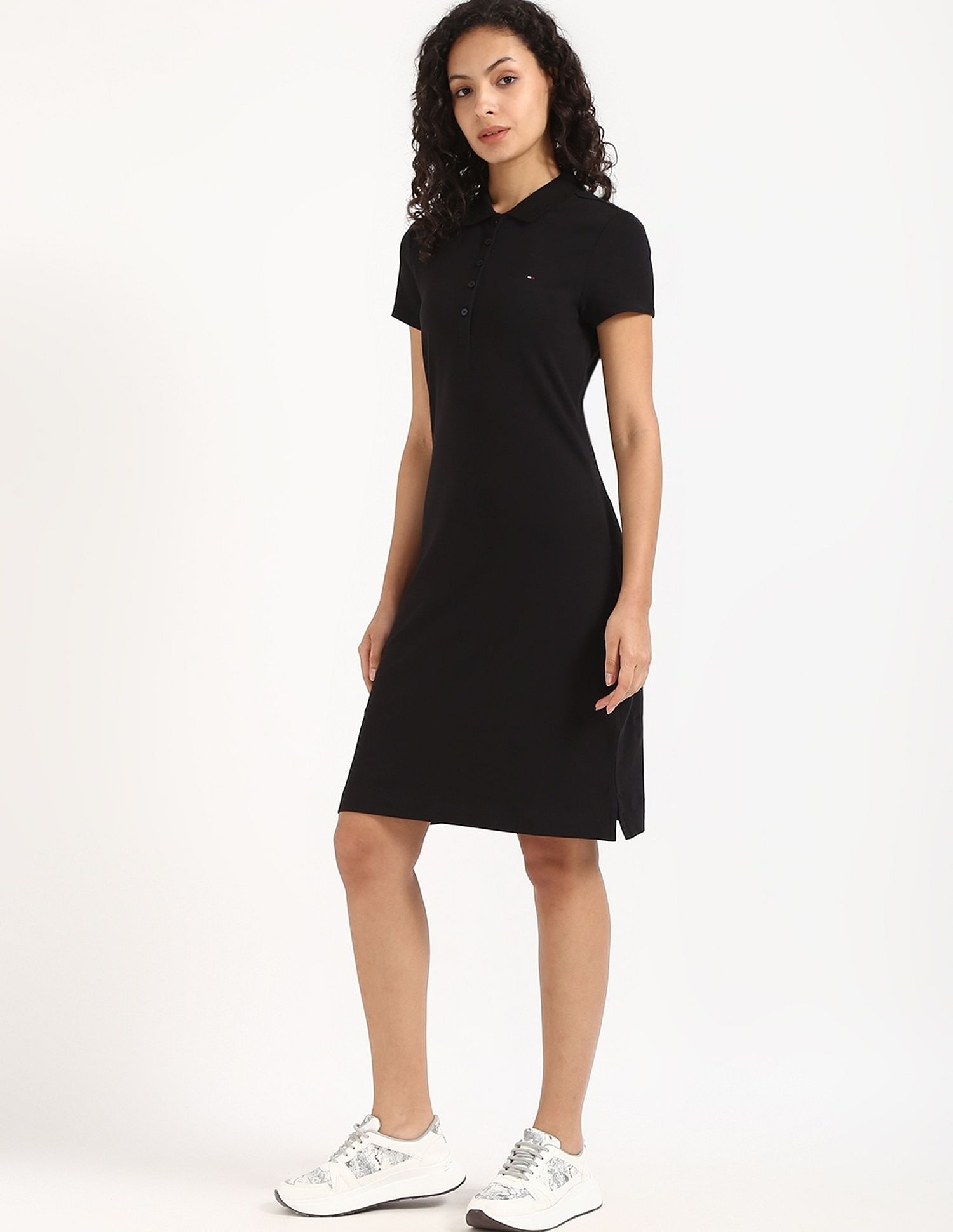 Tommy Hilfiger Cotton Polo Collar T-Shirt Dress