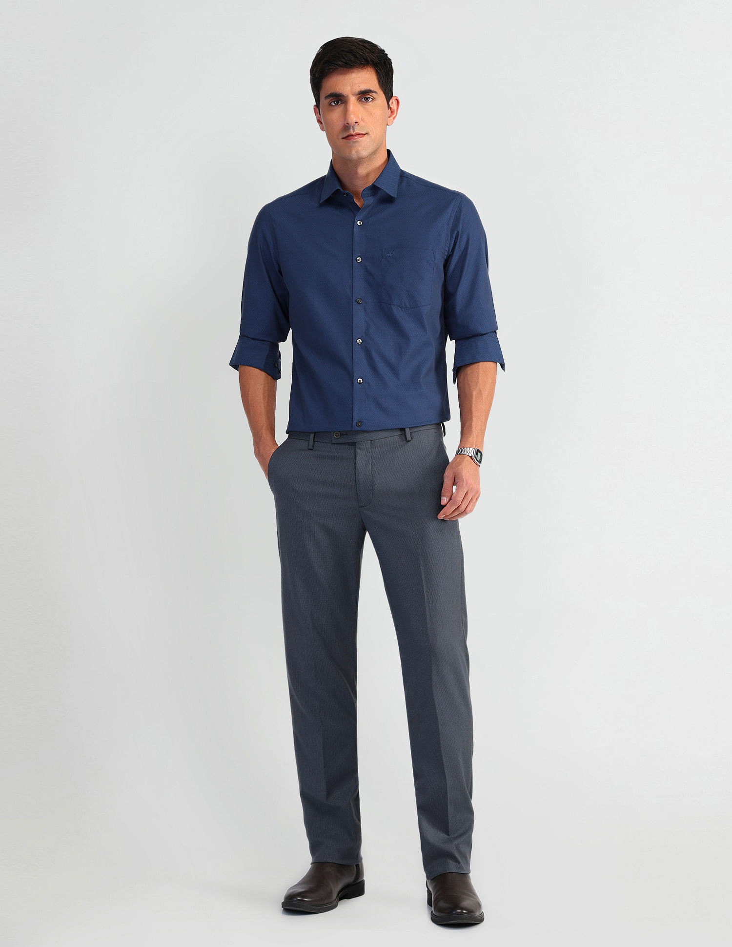 Arrow Manhattan Slim Fit Dobby Shirt