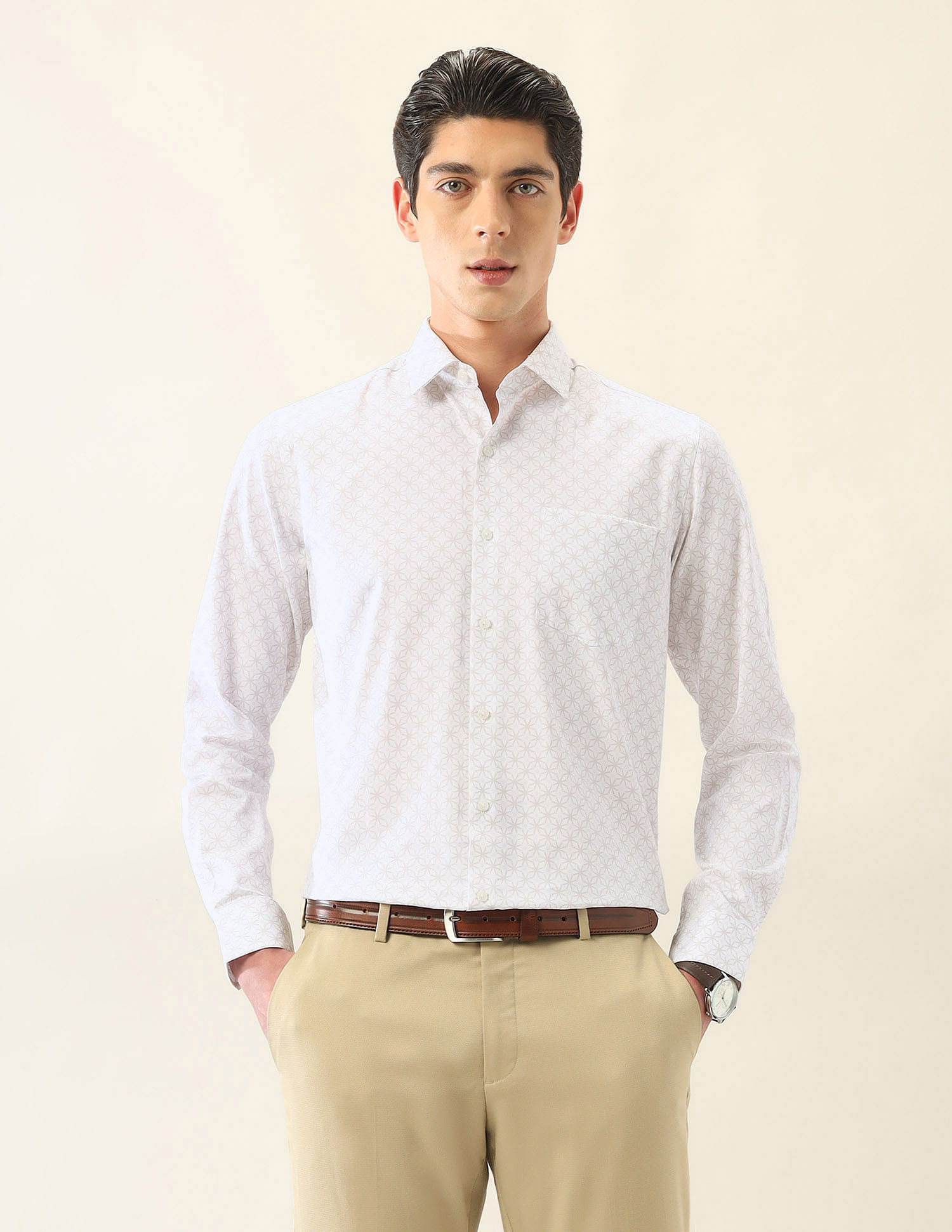 Arrow Geometric Printed Ceremonial Shirt
