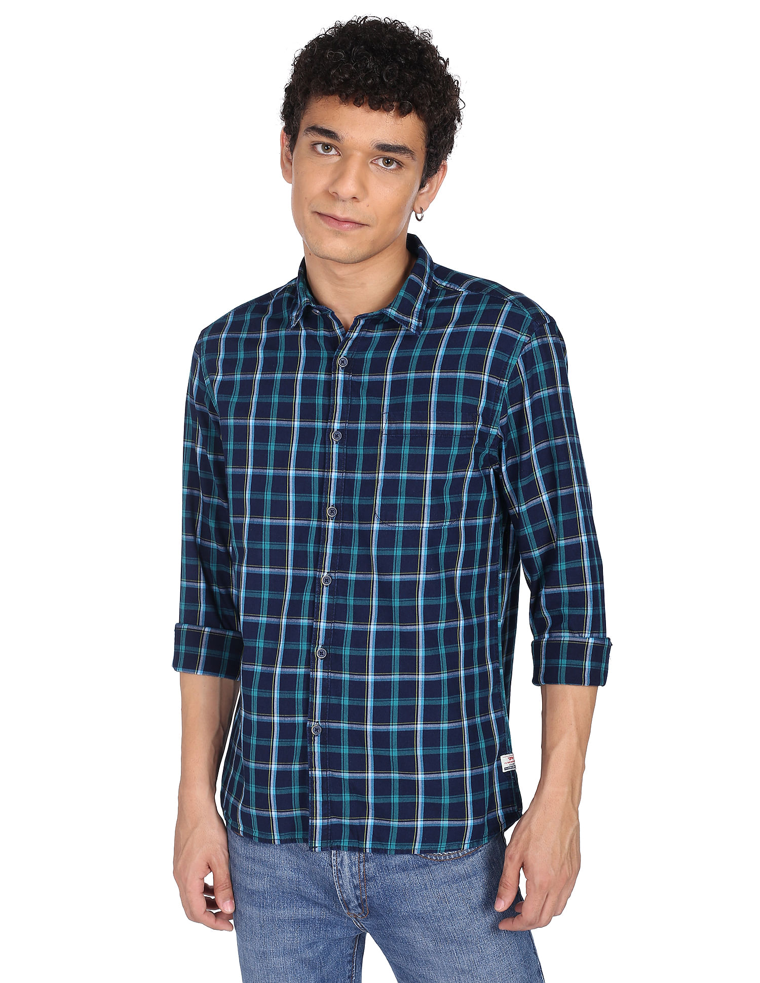 Flying Machine Tartan Check Cotton Shirt