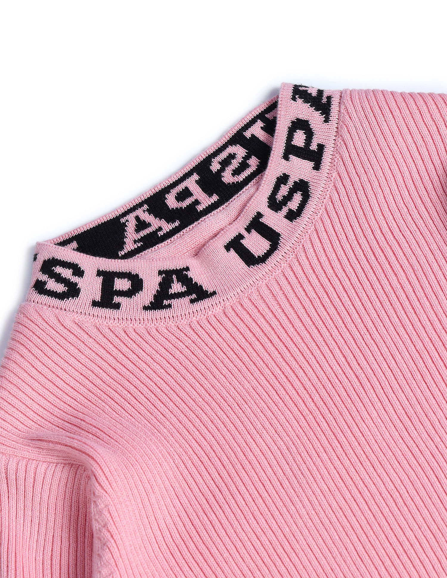 U.S. Polo Assn. Kids Girls Ribbed Cotton Sweater