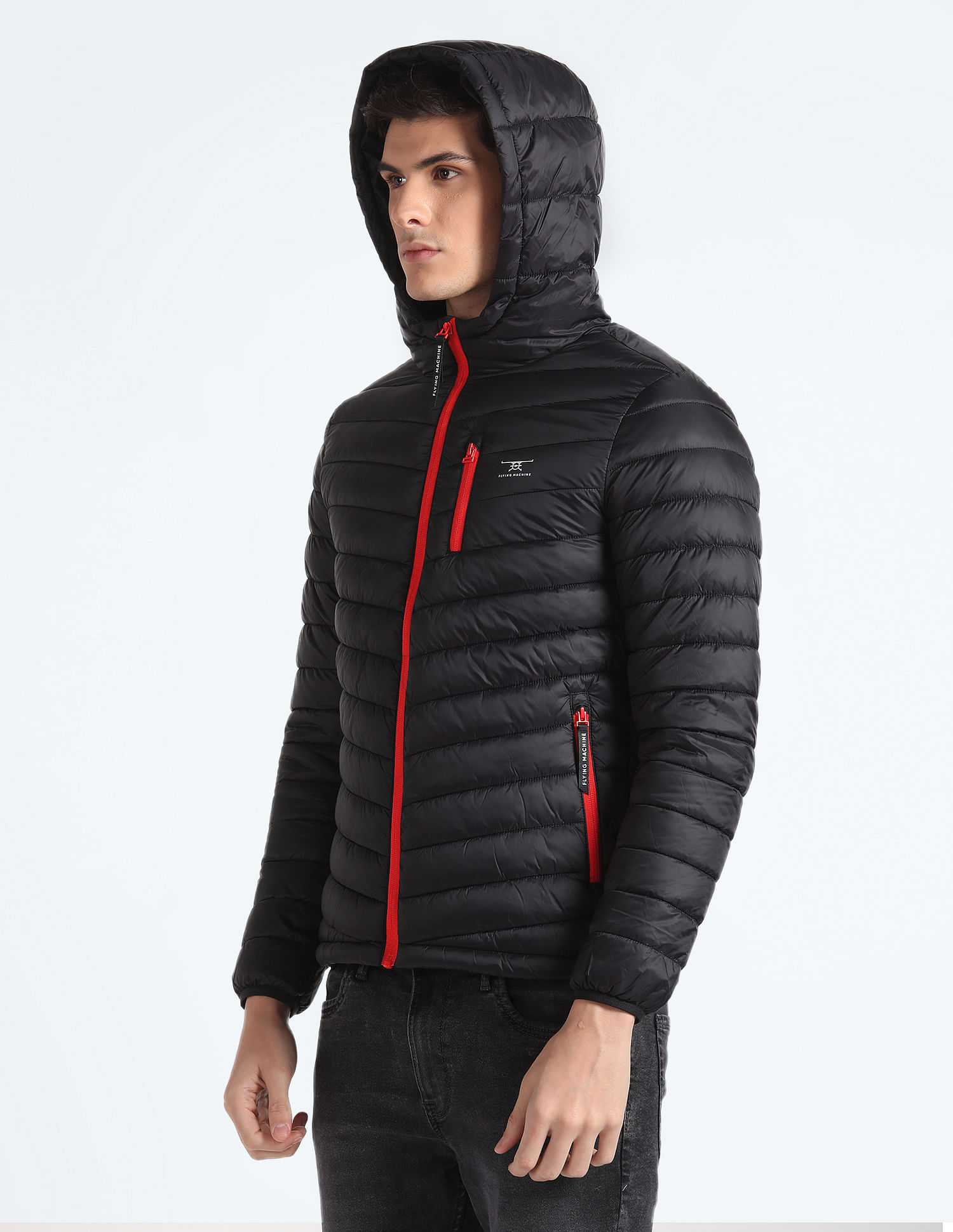 Flying Machine Solid Thermo Tech Hooded Jacket