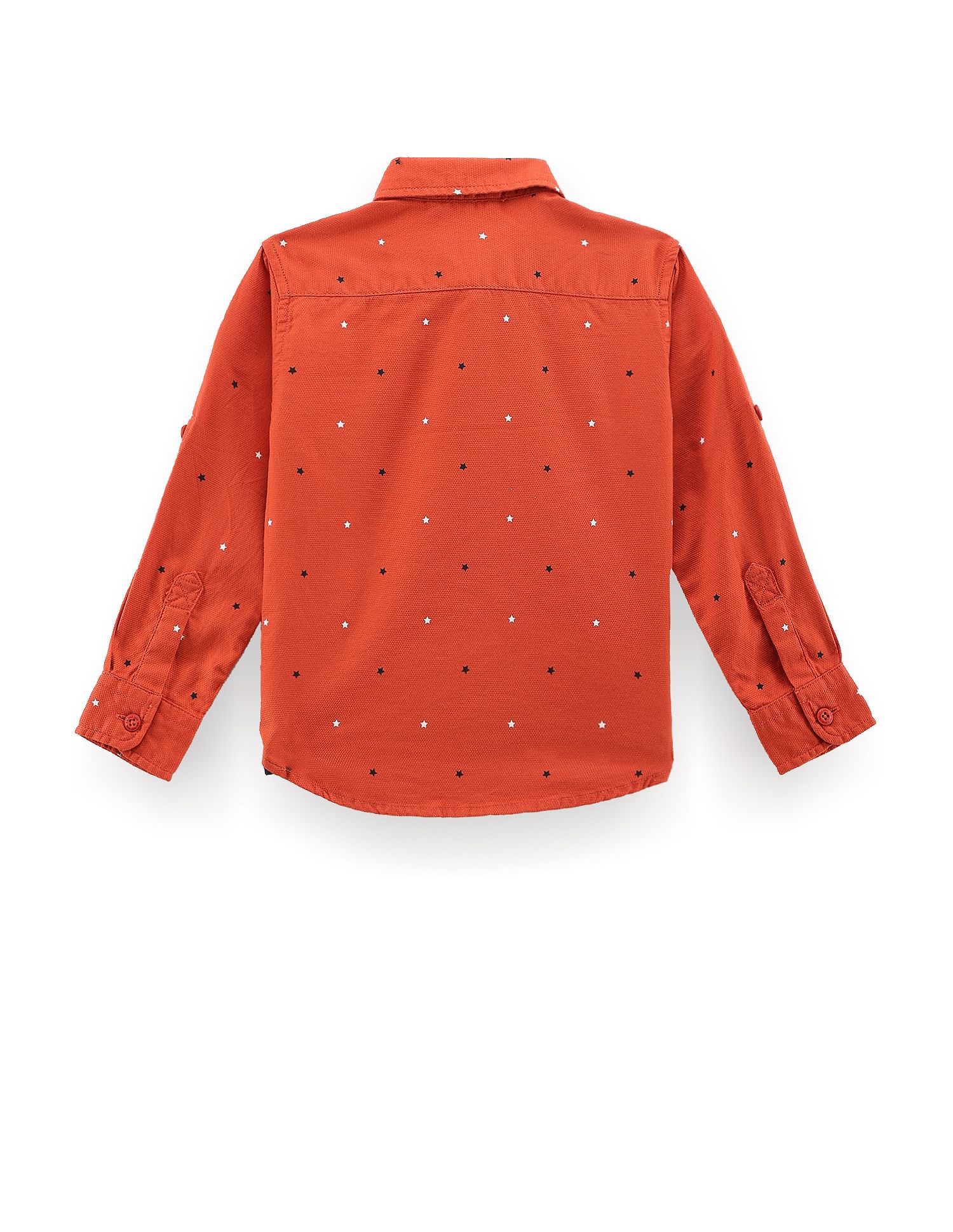 U.S. Polo Assn. Kids Boys Geometric Print Dobby Shirt